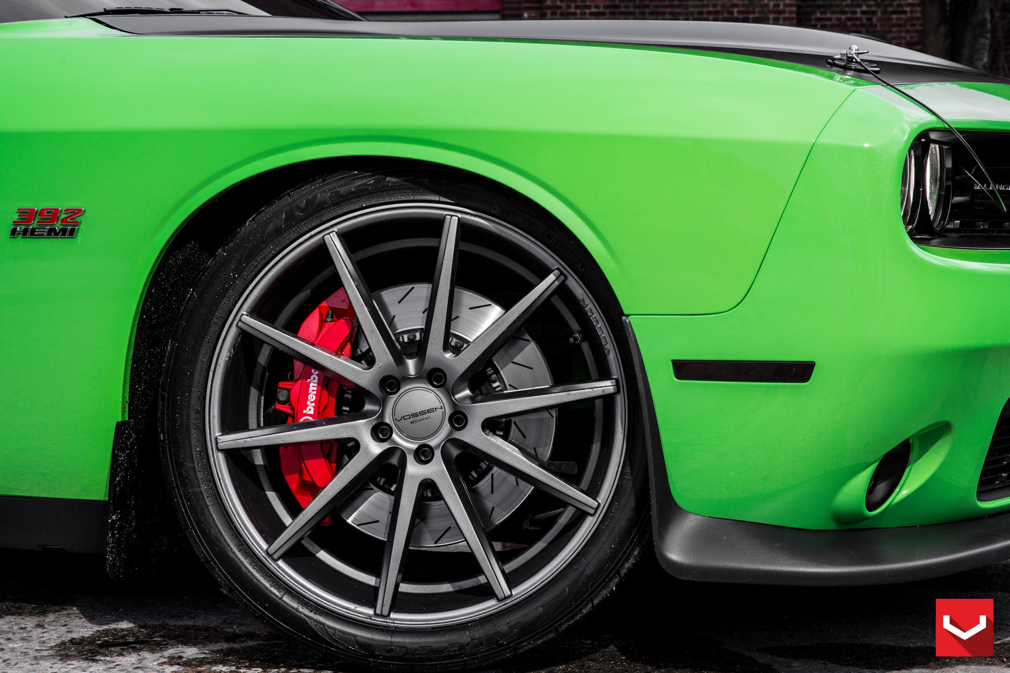 Vossen VPS301 Custom Wheels on a Dodge Challenger - Photo by Vossen