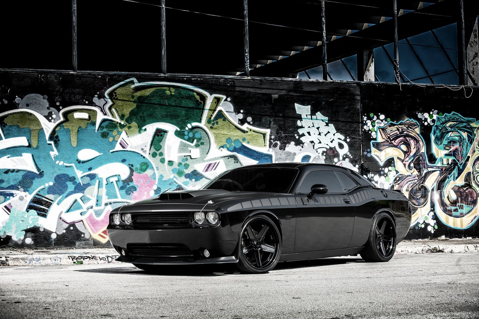 Baddest Ride On The Block - All-Black Dodge Challenger SRT - Photo by Exclusive Motoring