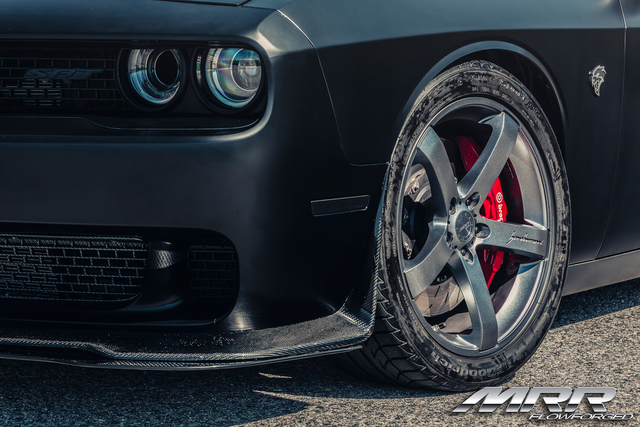 Challenger SRT Hellcat Carbon Fiber Bumper Lip - Photo by MRR