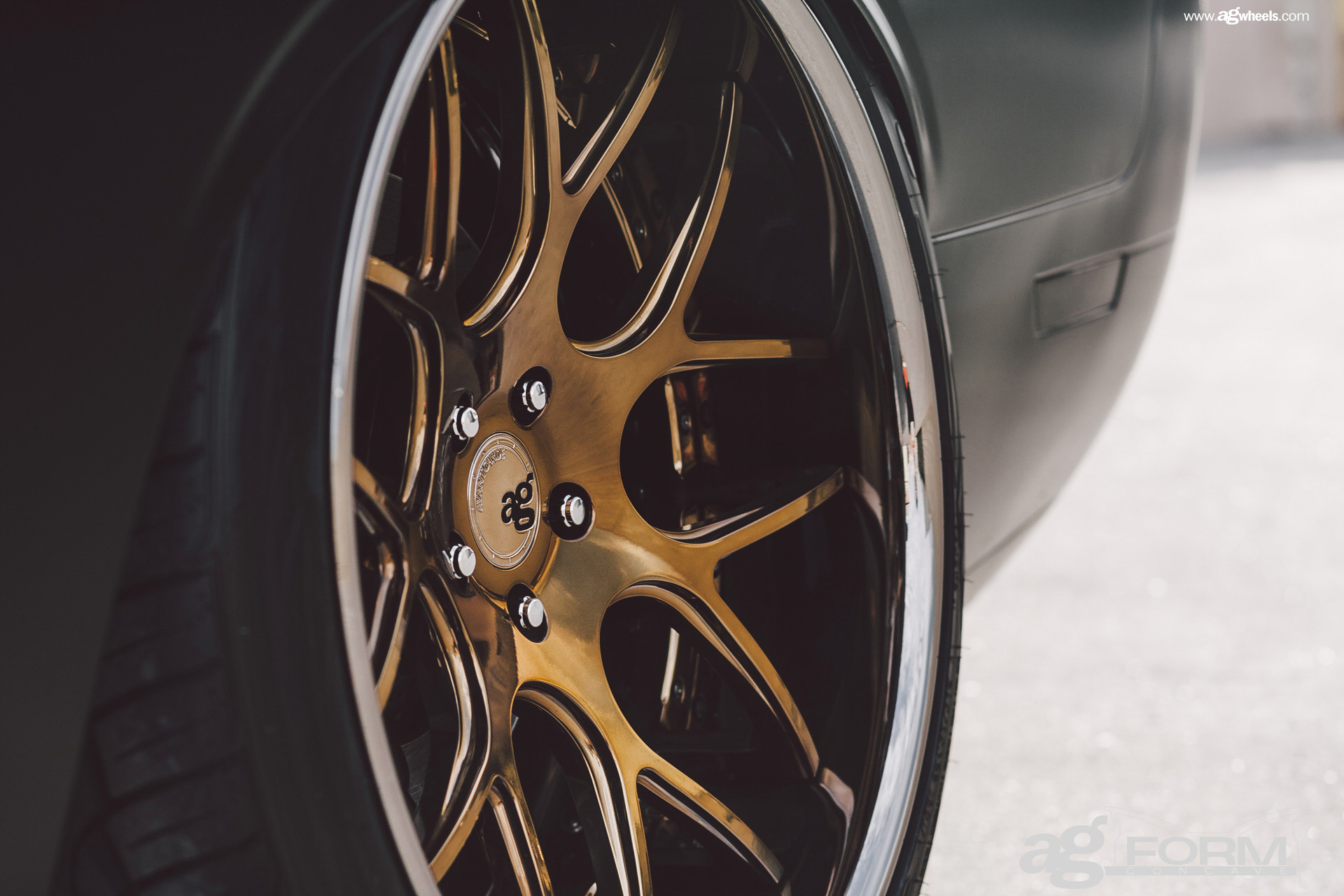 Bronze Avant Garde F210 Rims on Dodge Challenger - Photo by Avant Garde