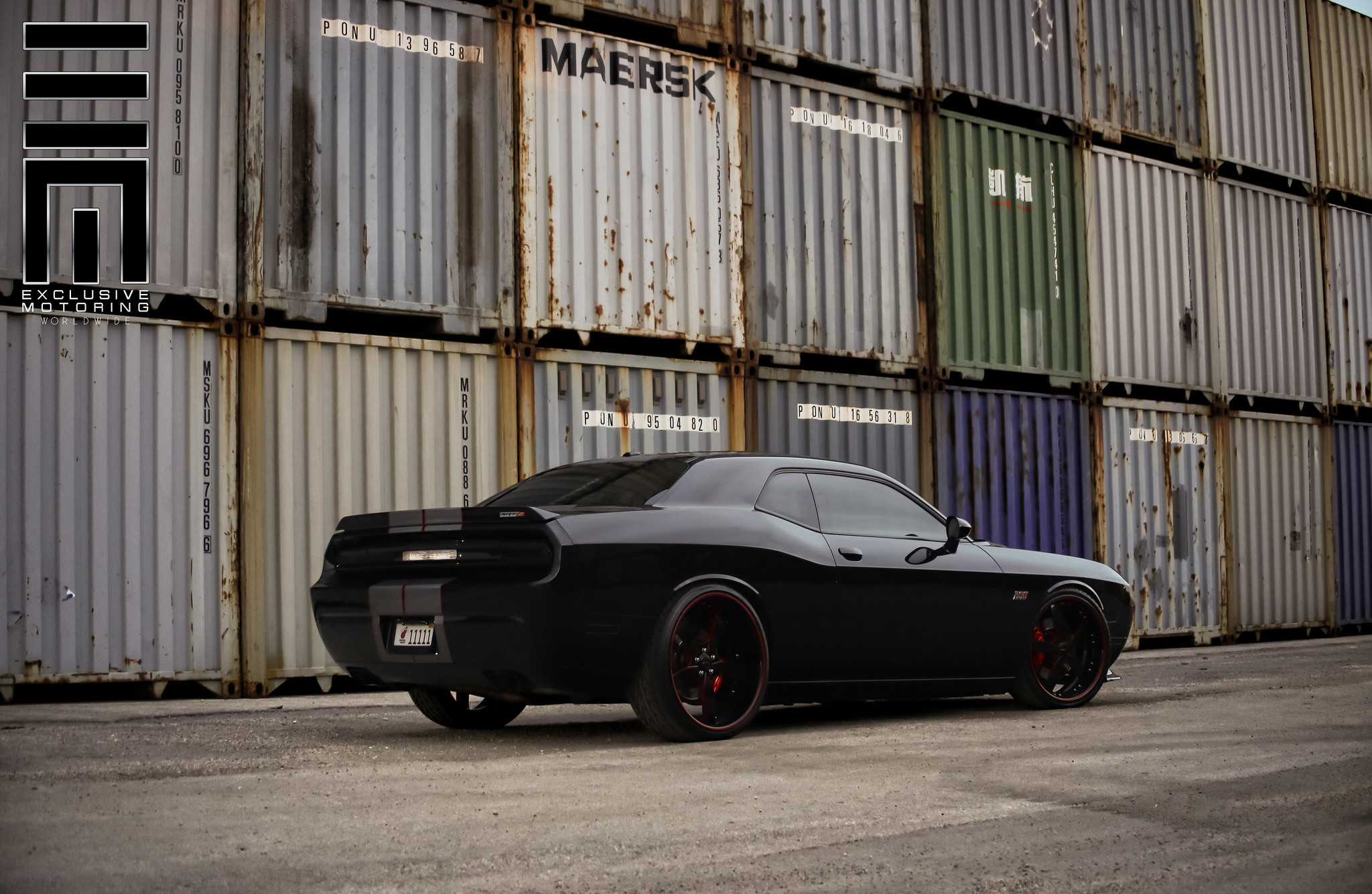 Sinister HEMI powered Dodge Challenger rear view - Photo by Exclusive Motoring