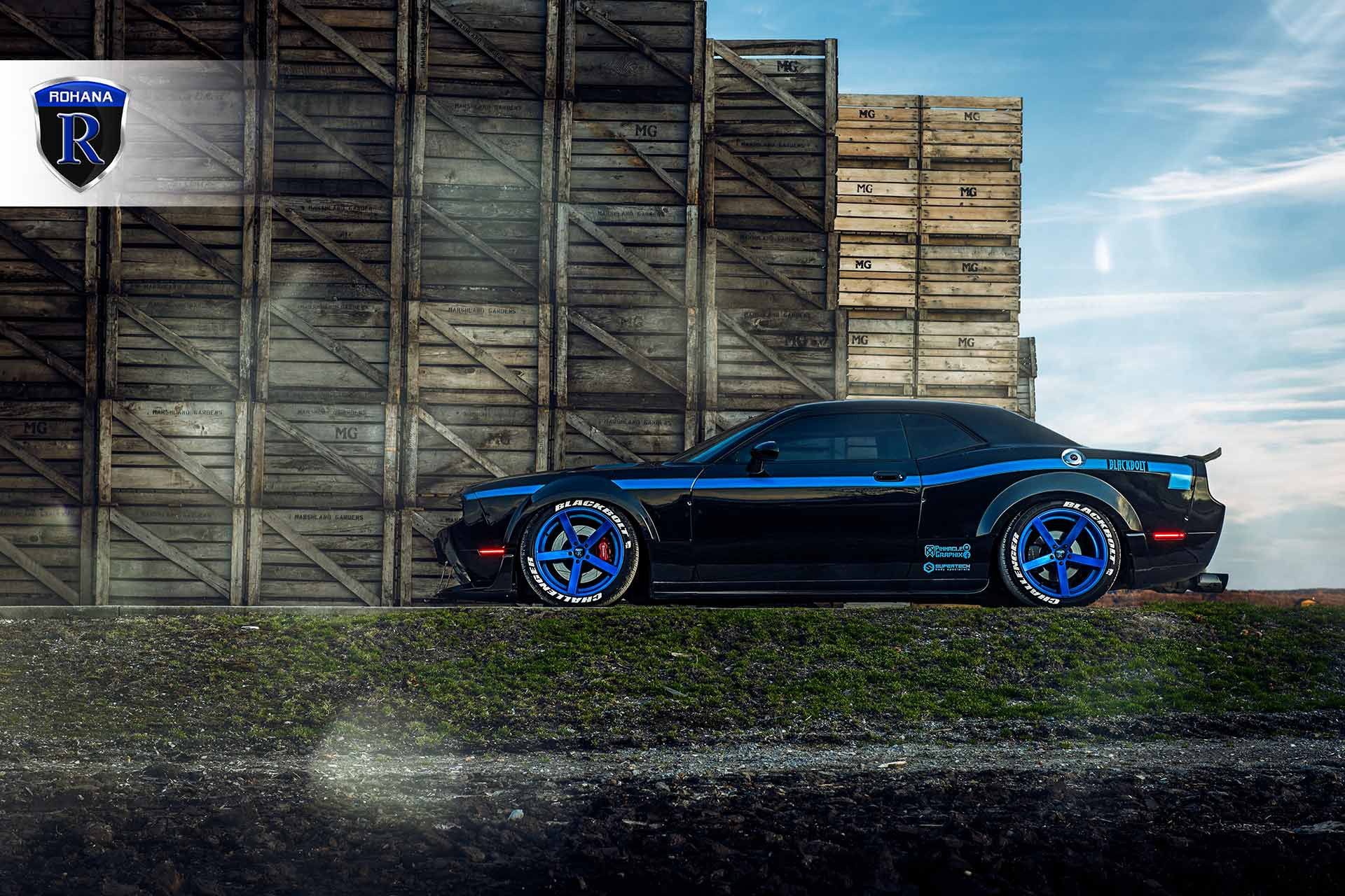 Track Monster - Dodge Challenger R/T on Rohana Sport Wheels | CARiD.com ...