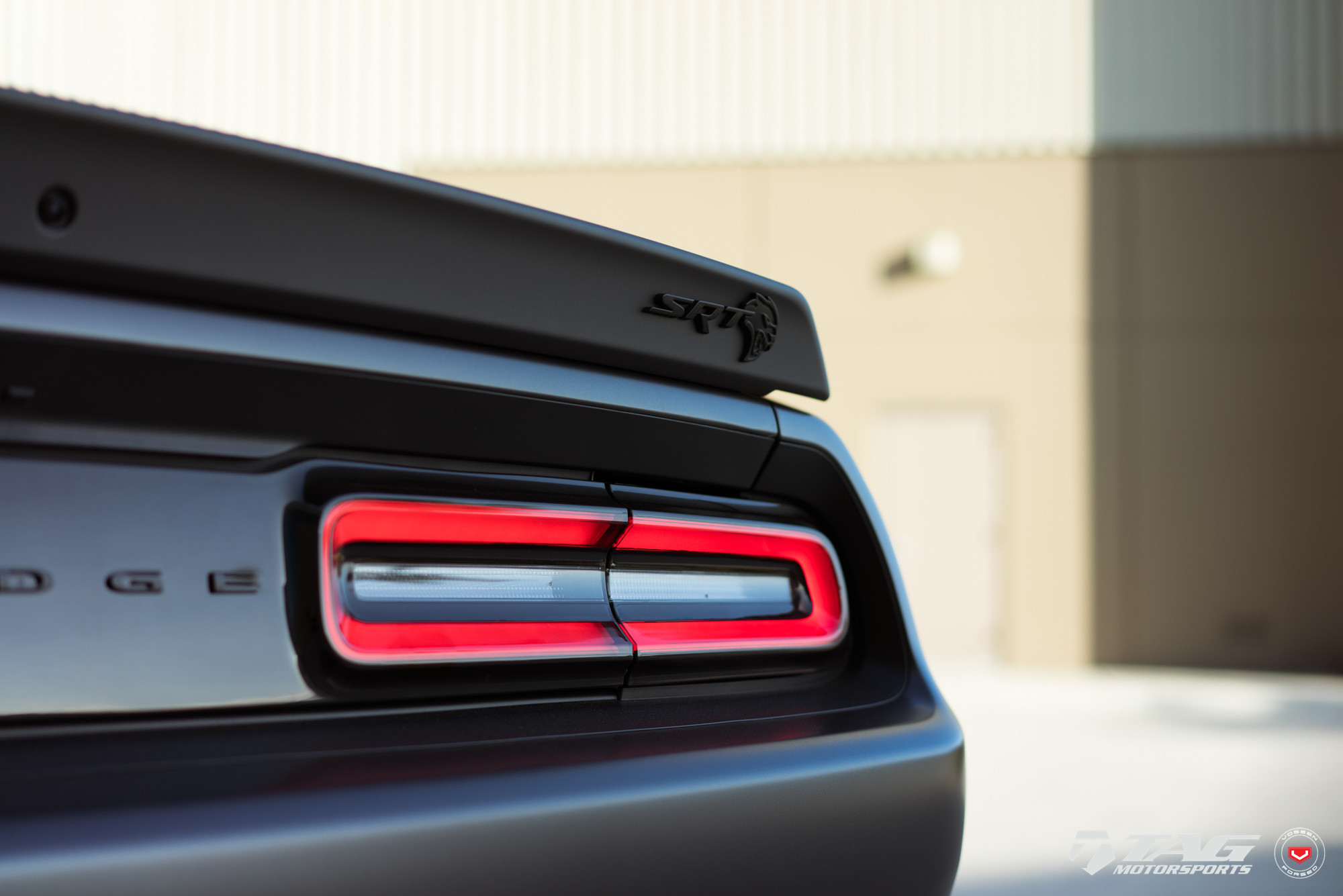 Black SRT Hellcat Logo - Photo by Vossen