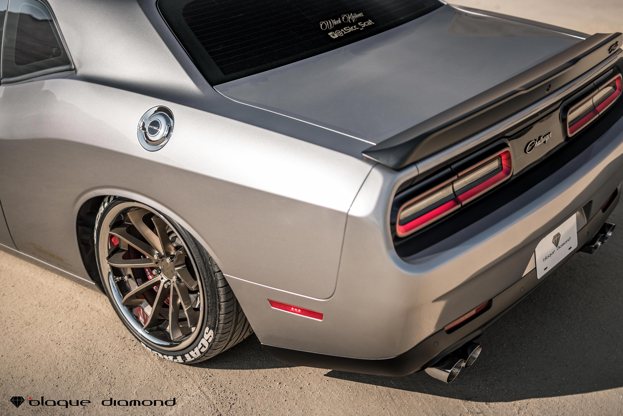 Black Diamond Rims With Polished Lips on Dodge Challenger - Photo by Black Diamond