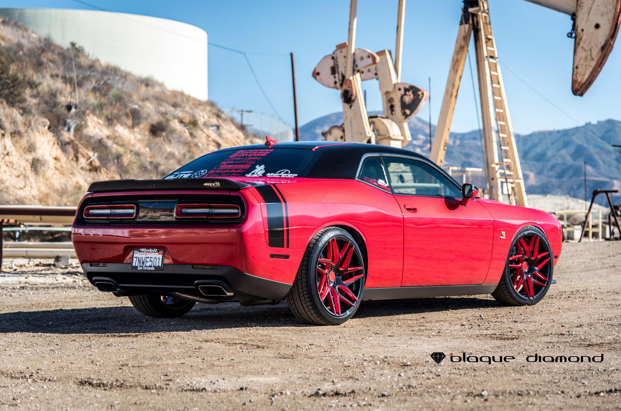 Dodge Challenger SRT With Black Decals - Photo by Black Diamond
