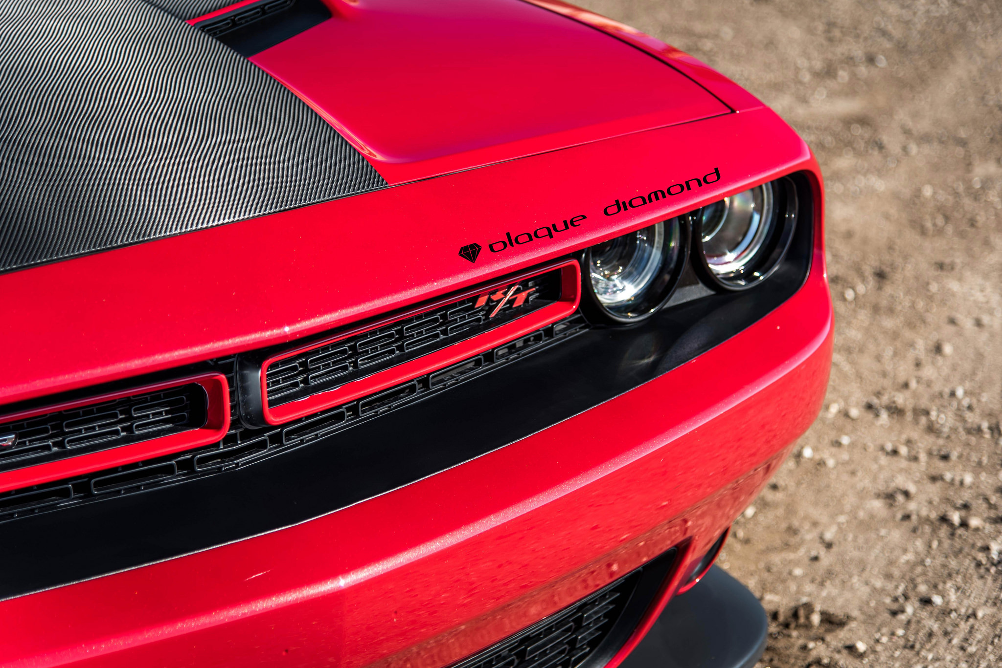 Custom painted Dodge Challenger Grille - Photo by Black Diamond