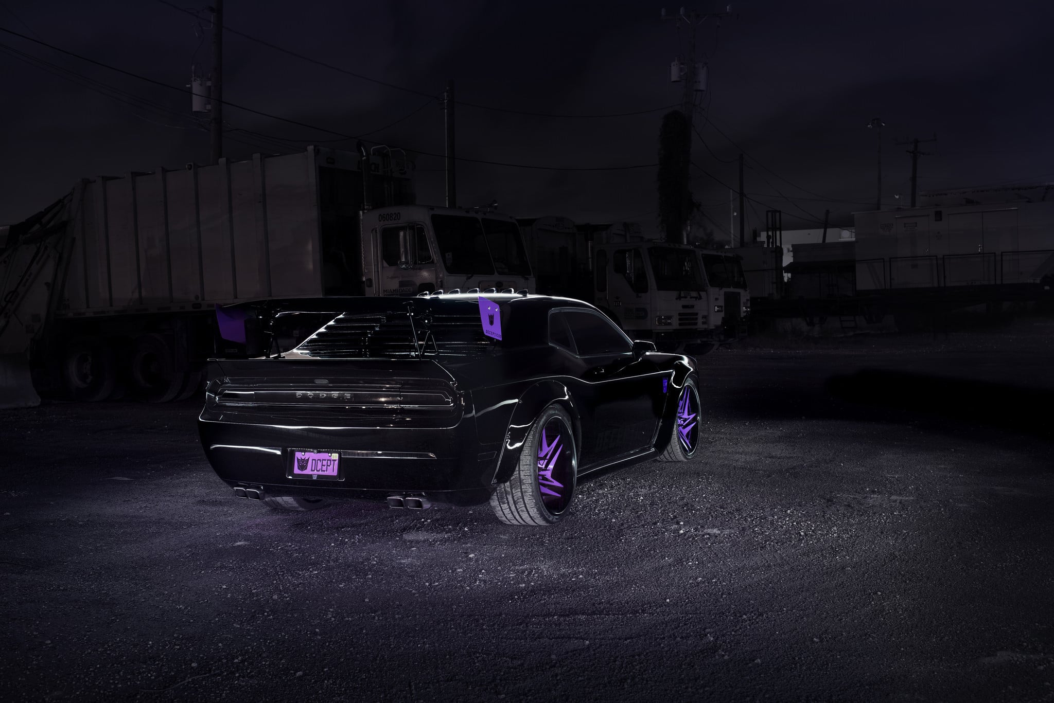 Large Sport Wing Spoiler on Dodge Challenger - Photo by DUB