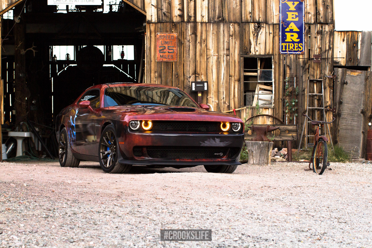 Custom Painted Airbrushed Dodge Challenger SRT - Photo by Jimmy Crook