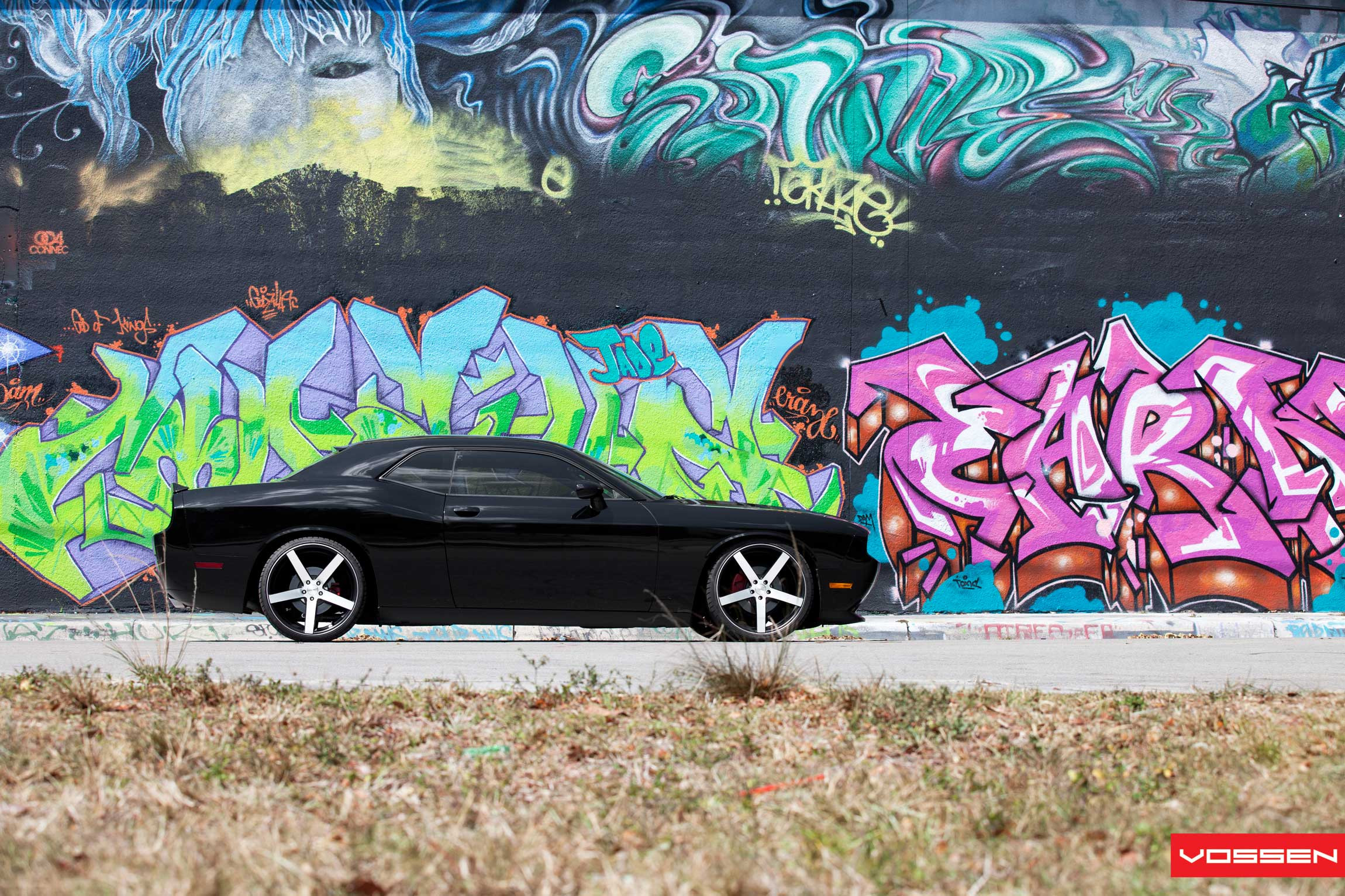 Chrome CV3R Vossen Rims on Dodge Challenger - Photo by Vossen