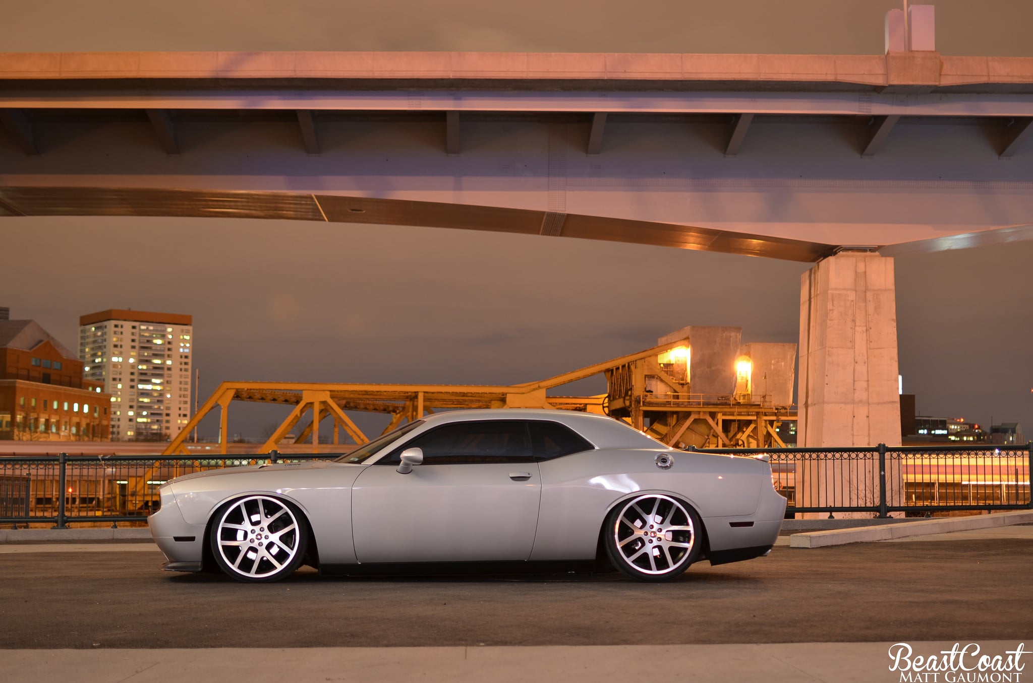 Custom Dodge Challenger RT with Chrome Wheels - Photo by Matthew Gaumont