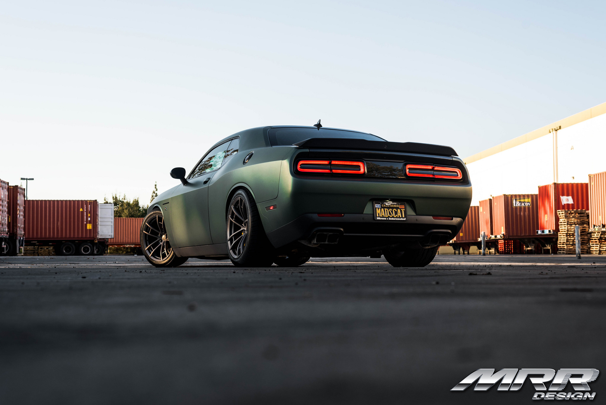 Dodge Challenger with Aftermarket Rear Spoiler - Photo by MRR
