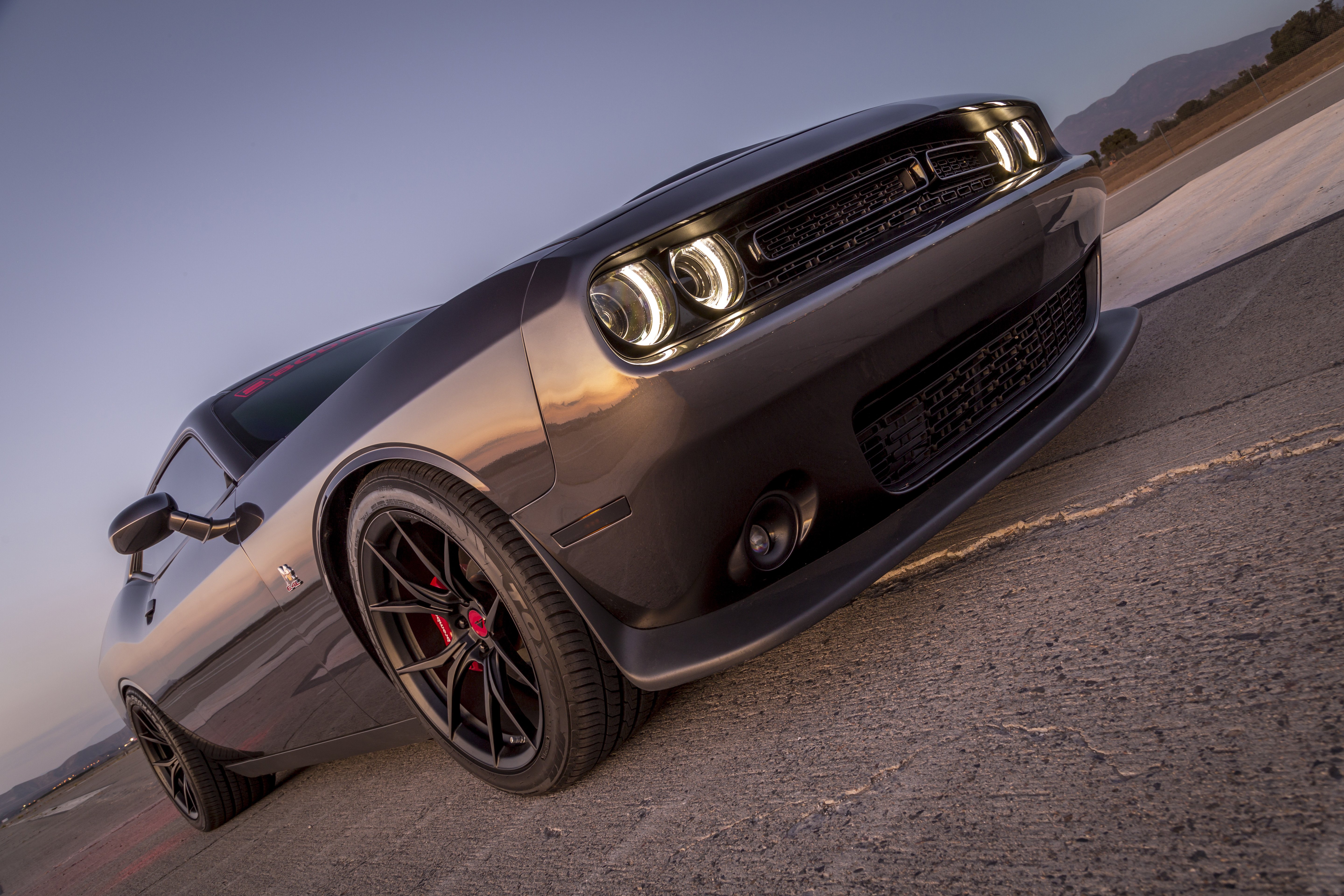 Custom Gray Dodge Challenger on Toyo Tires - Photo by Vorstiner