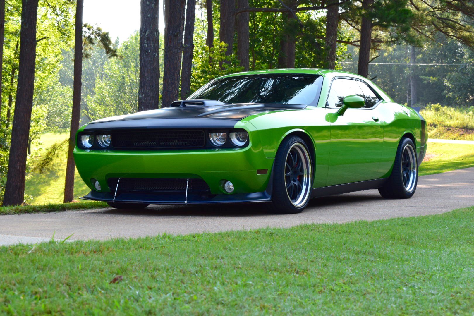Green Hornet: Customized Dodge Challenger.