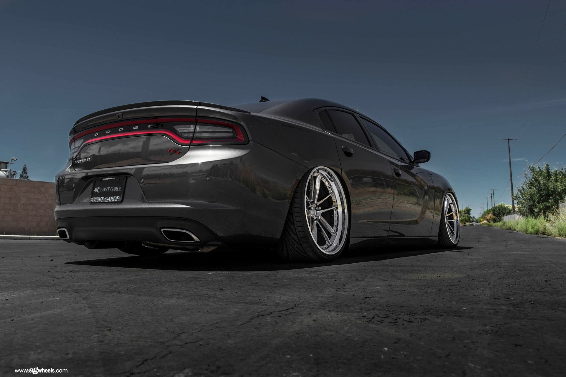 Graphite Black Charger R/T on Chrome Rims by Avant Garde | CARiD.com ...