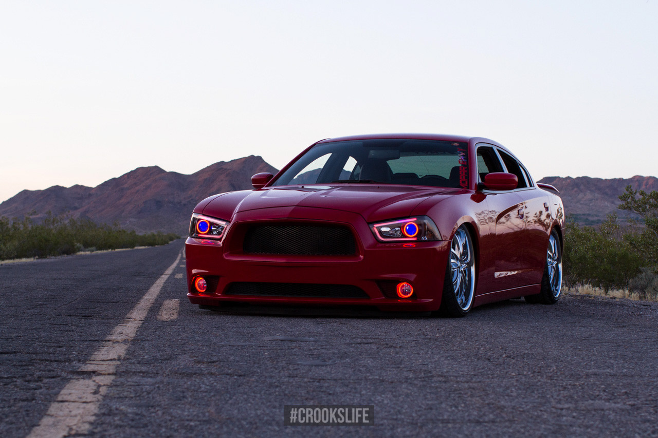 Black Mesh Grille on Dodge Charger - Photo by Jimmy Crook
