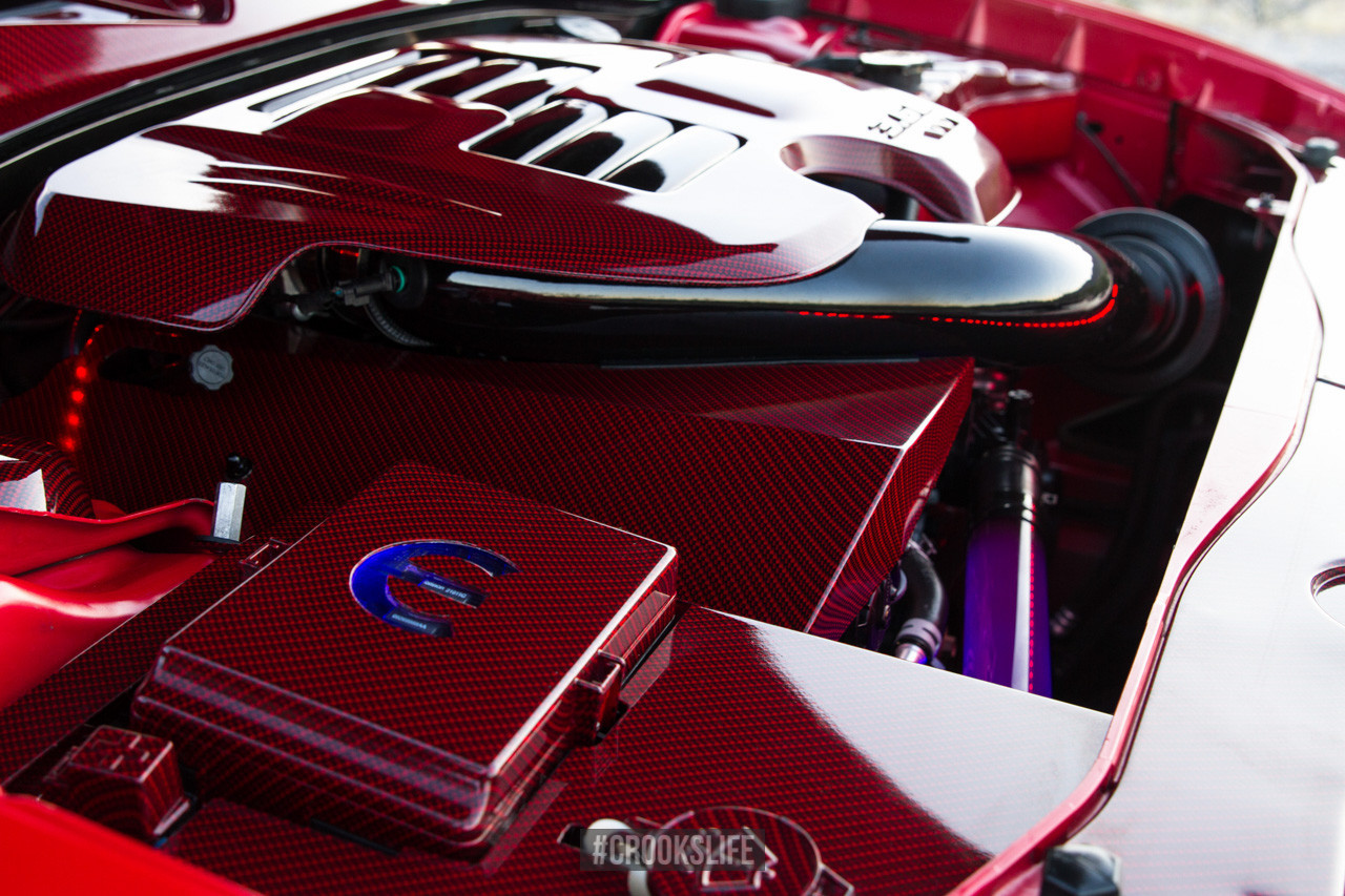 Dodge Charger with Carbon Fiber Engine Block - Photo by Jimmy Crook