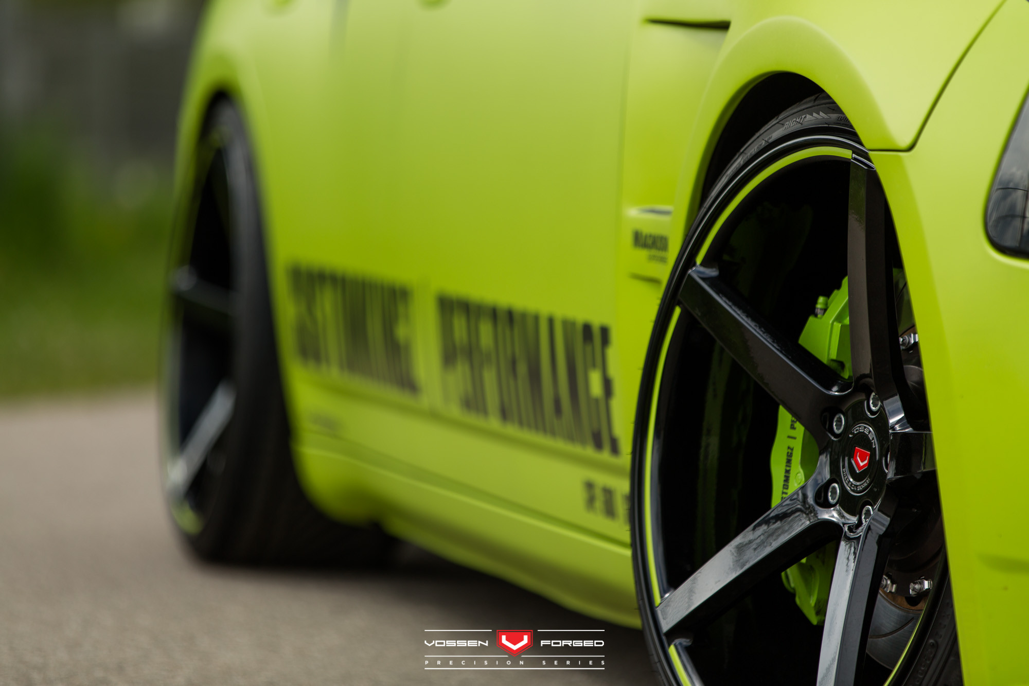 Gloss Black VPS Vossen Rims on Dodge Charger - Photo by Vossen