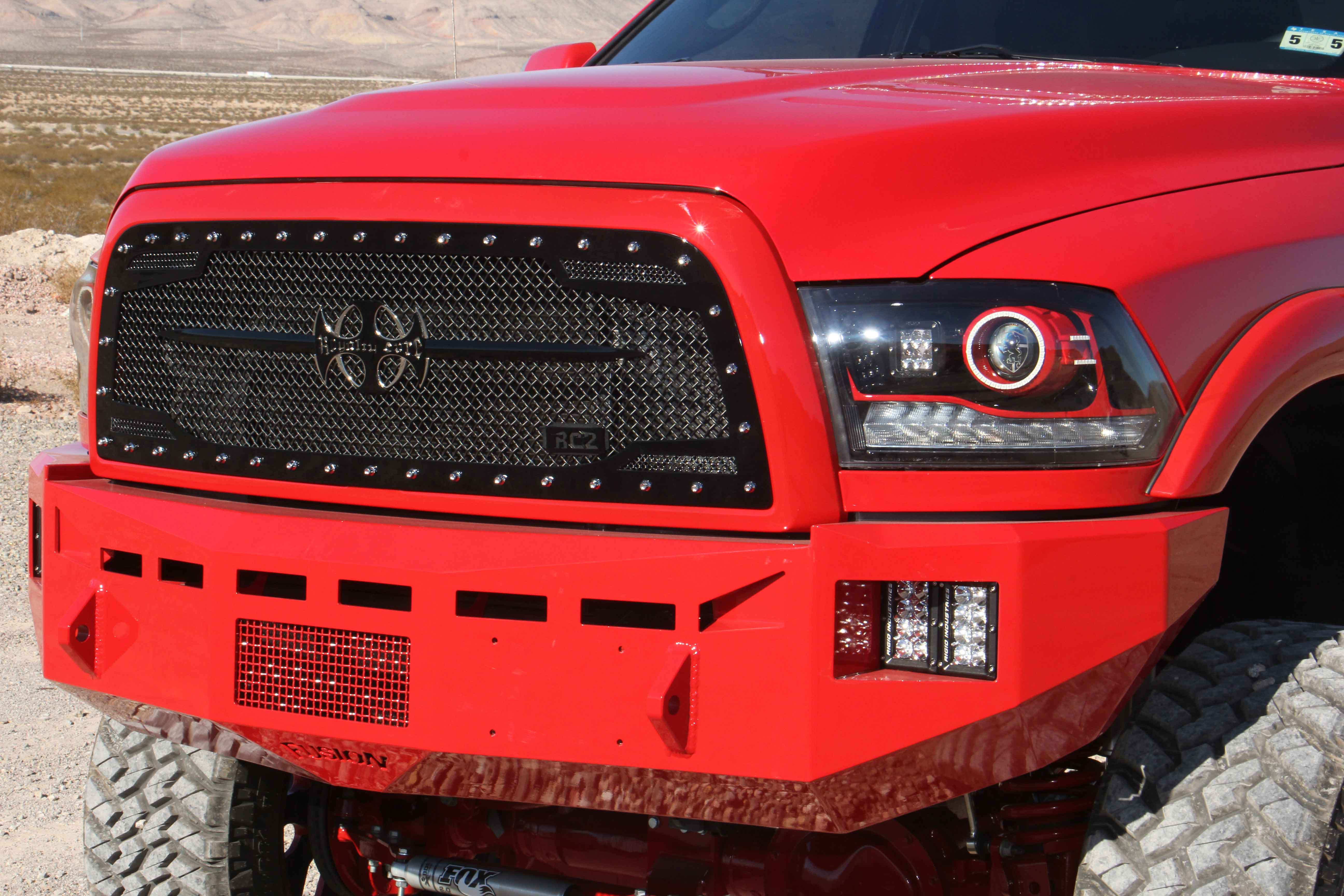 Dodge Ram Custom Mesh Grille With Studded Perimeter - Photo by American Force