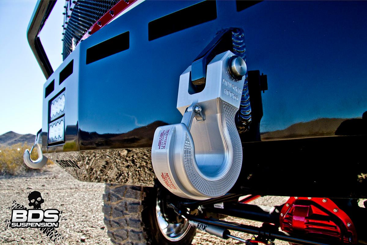 Heavy Duty Steel Tow Hooks - Photo by BDS suspension
