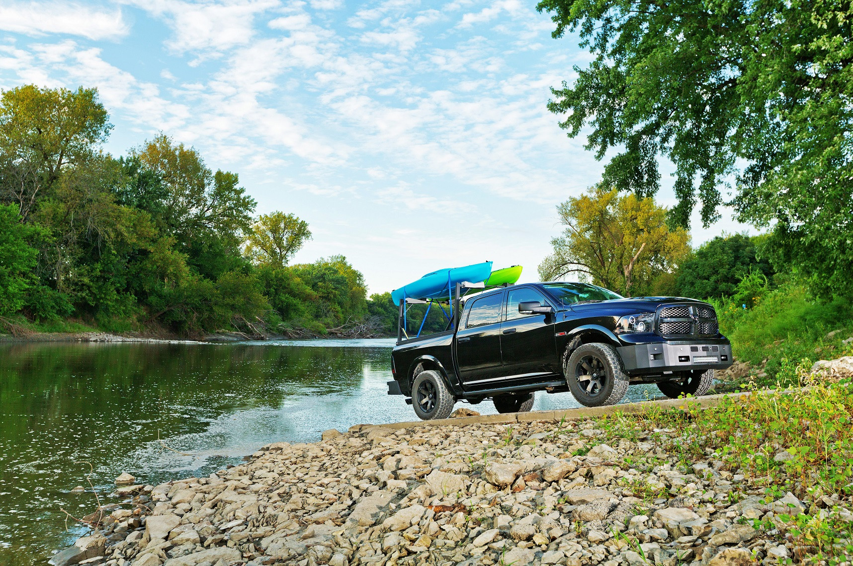 Truck Bad Rack With Kayak Mounts - Photo by Dee Zee