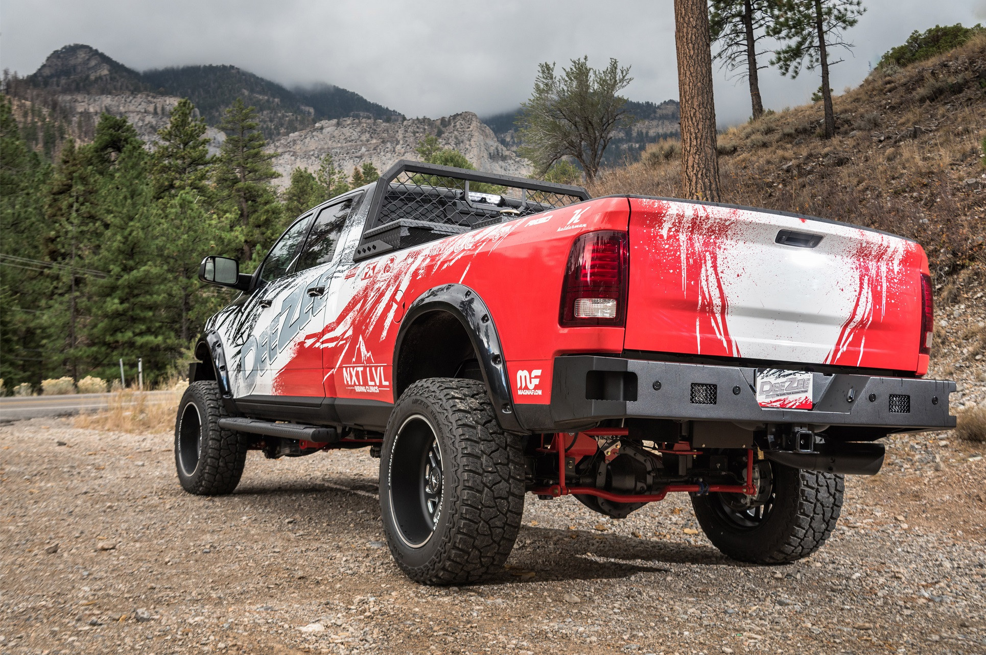 Dodge Ram Gloss Black Fender Flares With Rivets - Photo by Dee Zee