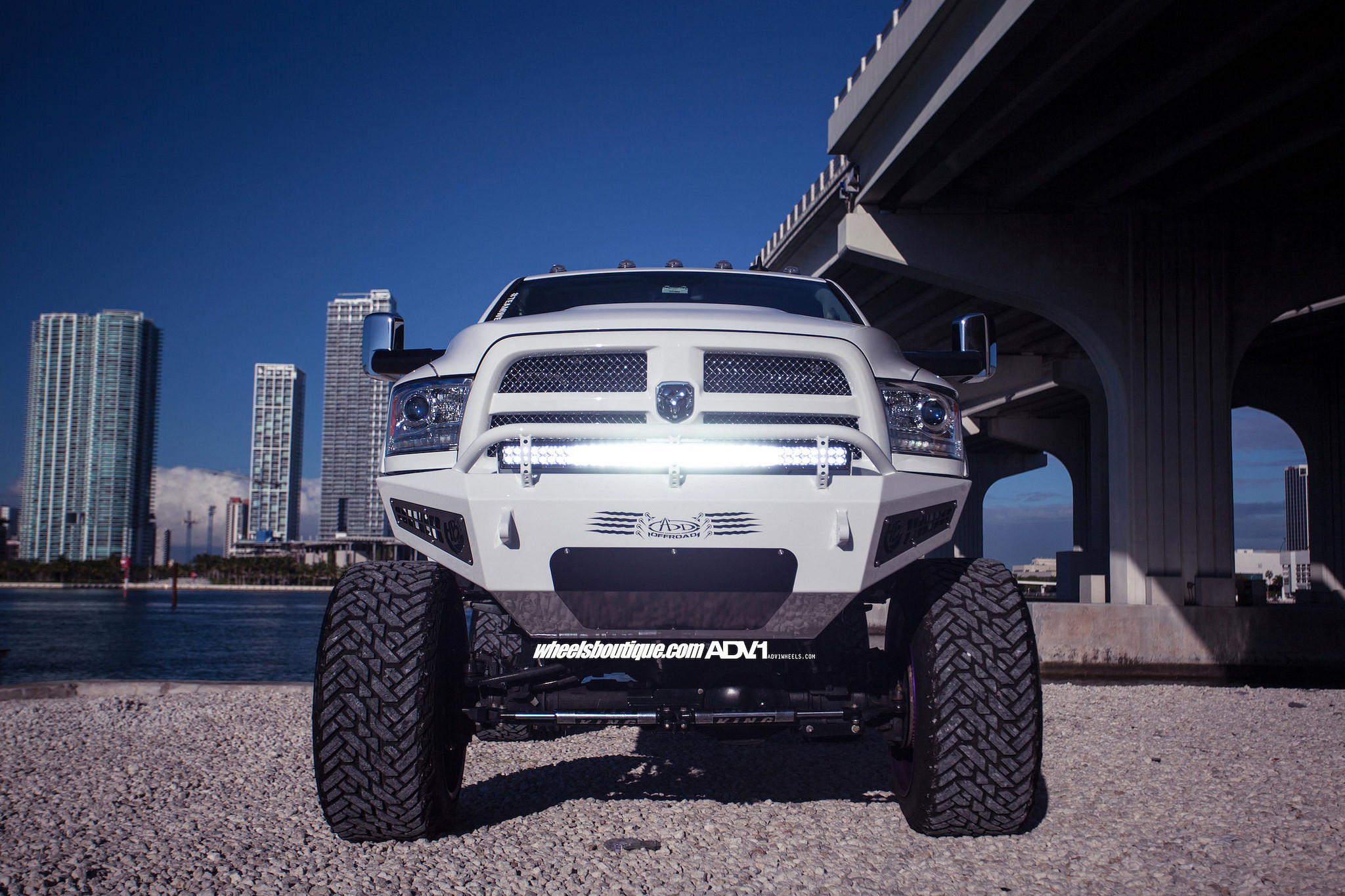 Dodge Ram With ADD Custom Painted Steel Bumper - Photo by ADV1