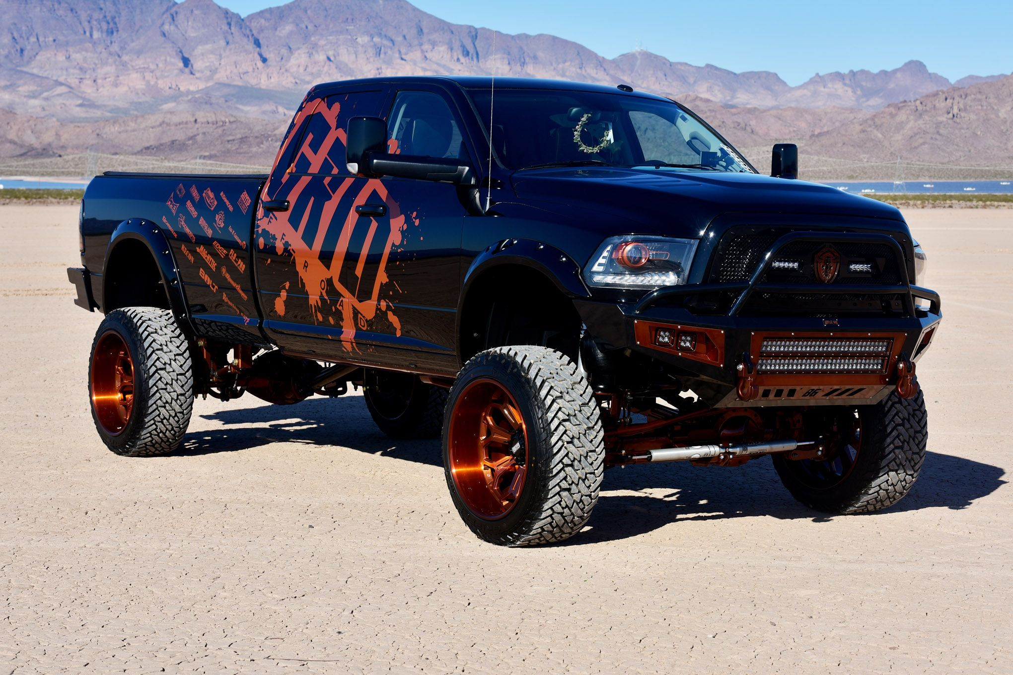 Off-road Bumper with LED Light Bars on Dodge Ram - Photo by Eddie Maloney, Glenn Elliott