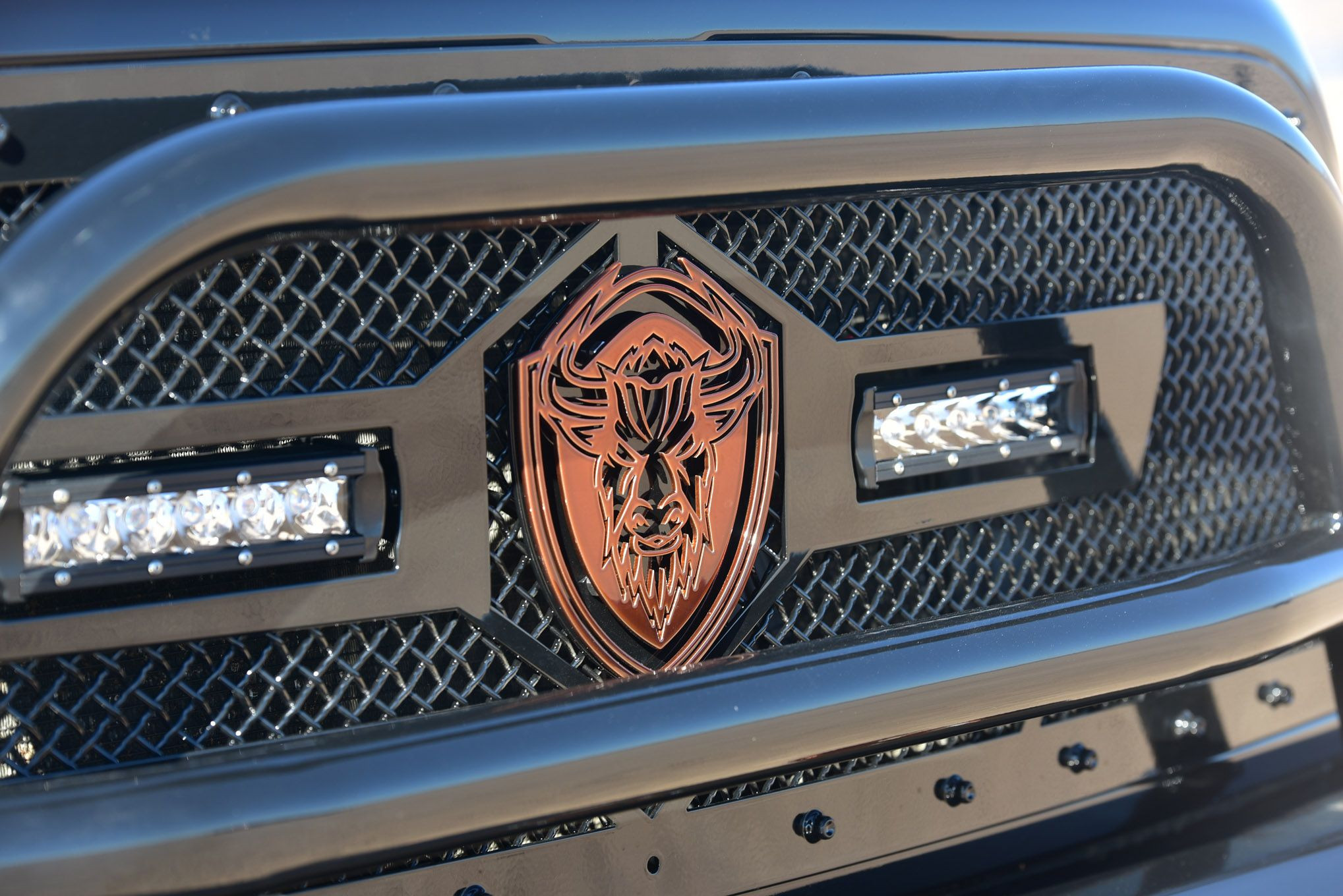 Dodge Ram with Royalty Core Mesh Grille - Photo by Eddie Maloney, Glenn Elliott