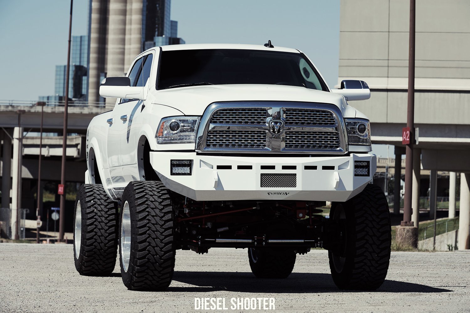 Off-road Warrior Dodge Ram Fitted with Fusion Bumper | CARiD.com Gallery, image size:1500x998