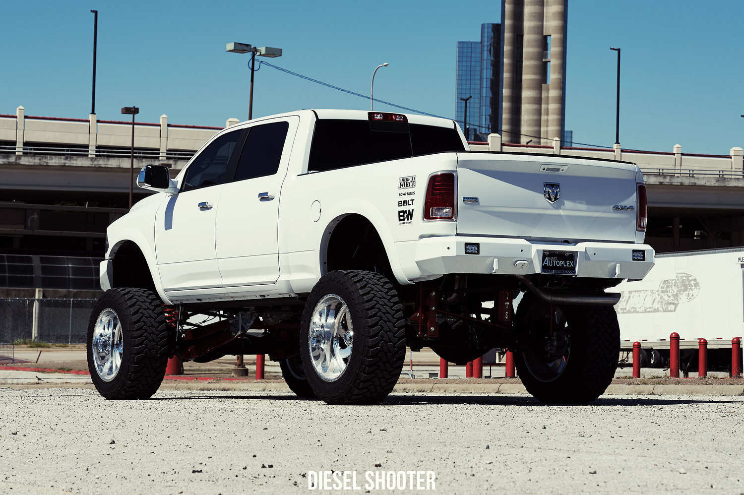 Dodge Ram 4x4 with Off-road Rear Bumper - Photo by Diesel Shooter
