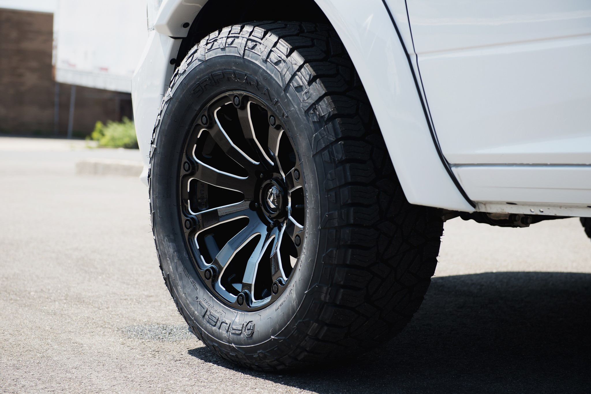 White Dodge Ram 1500 with 20 Inch Fuel Offroad Wheels - Photo by Fuel Offroad