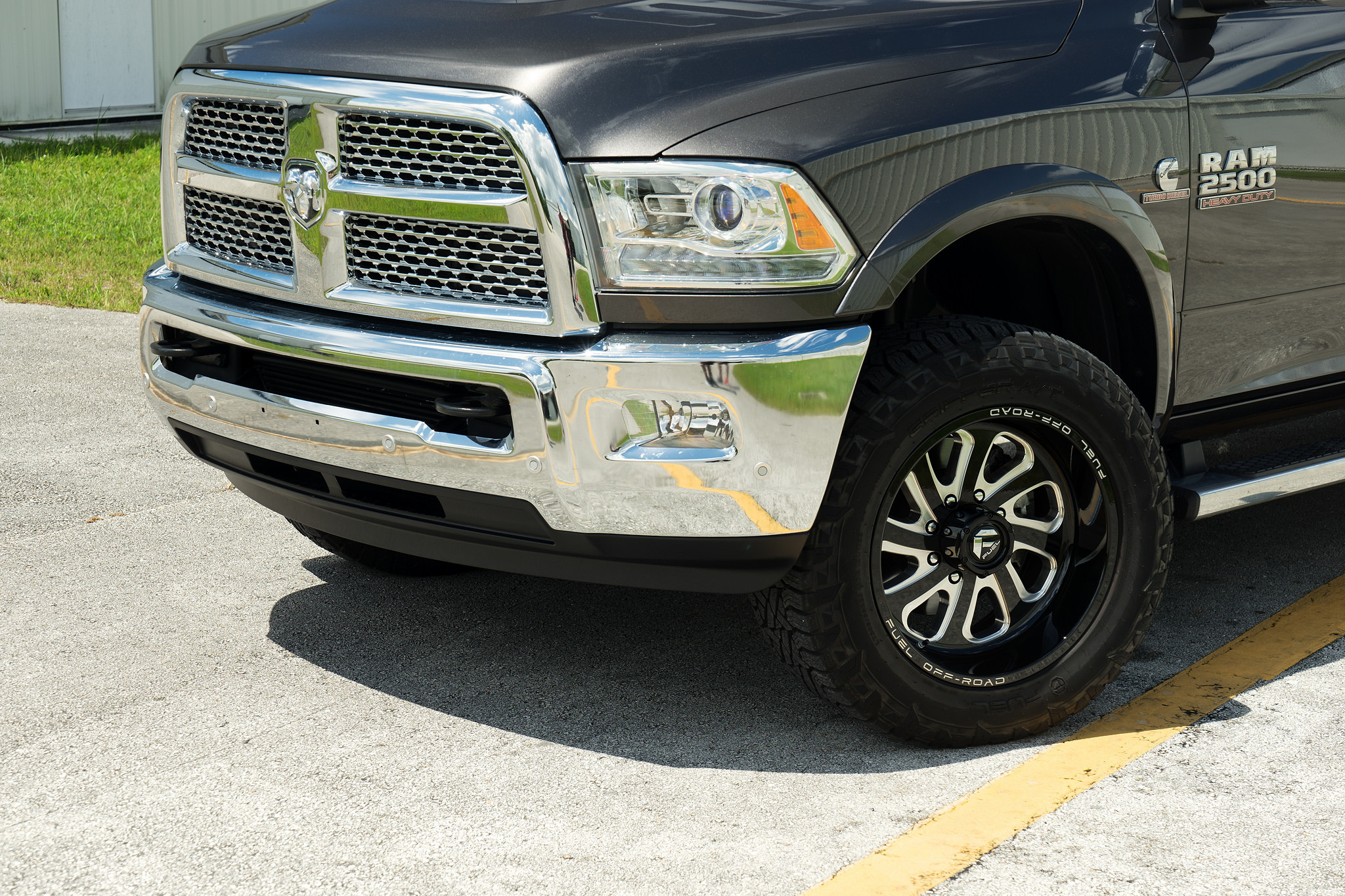 20 Inch Fuel Offroad Wheels on Black Dodge Ram - Photo by Fuel Offroad
