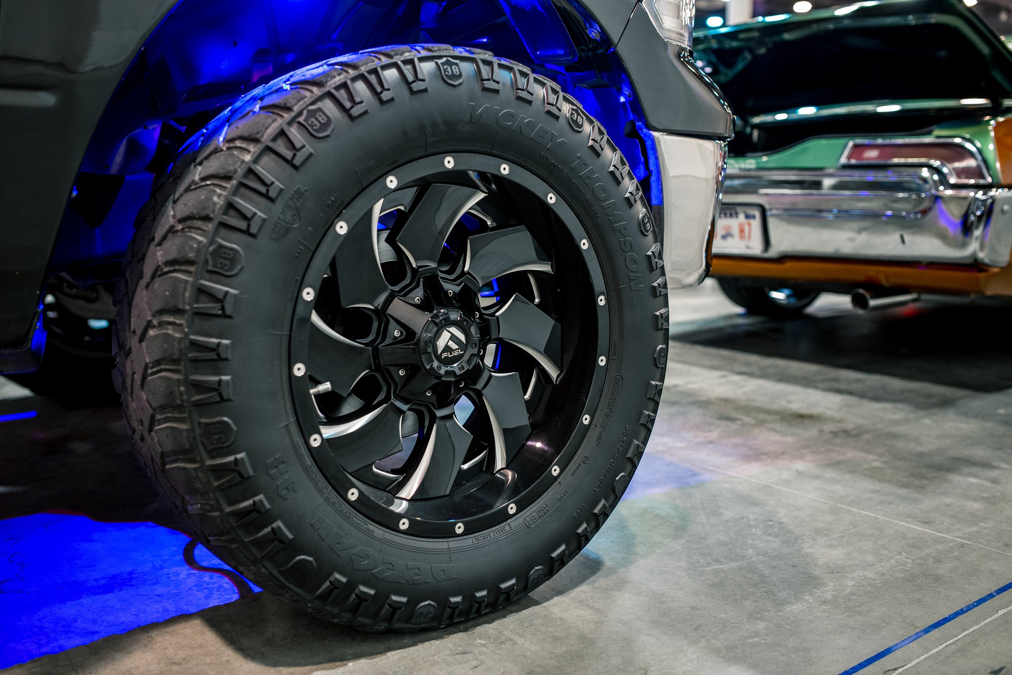 Mean Dodge Ram 1500 on 35 Inch Tires and Fuel Off-road Wheels.