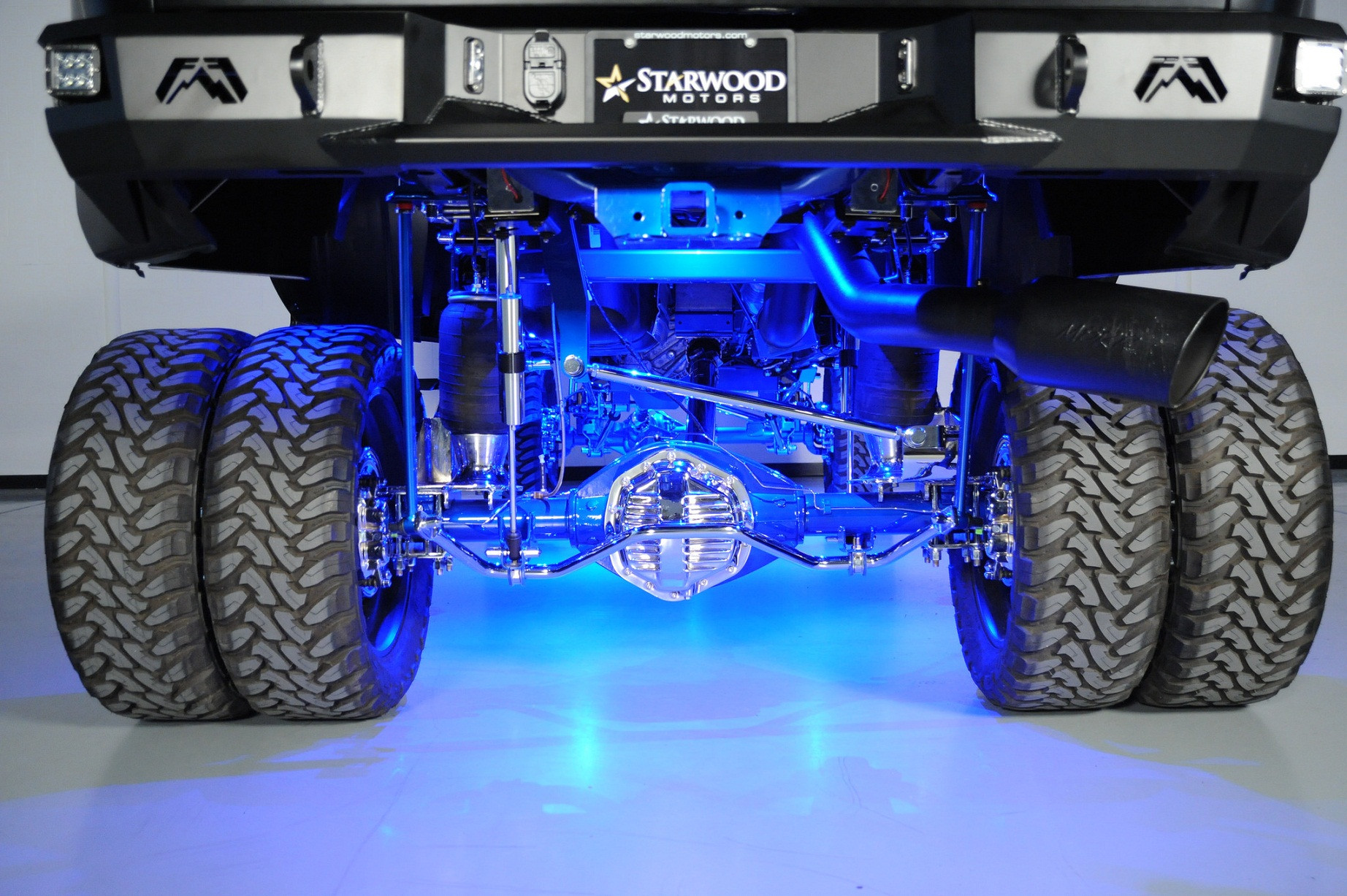 Lifted Dually Truck With Custom Differential Cover - Photo by American Force