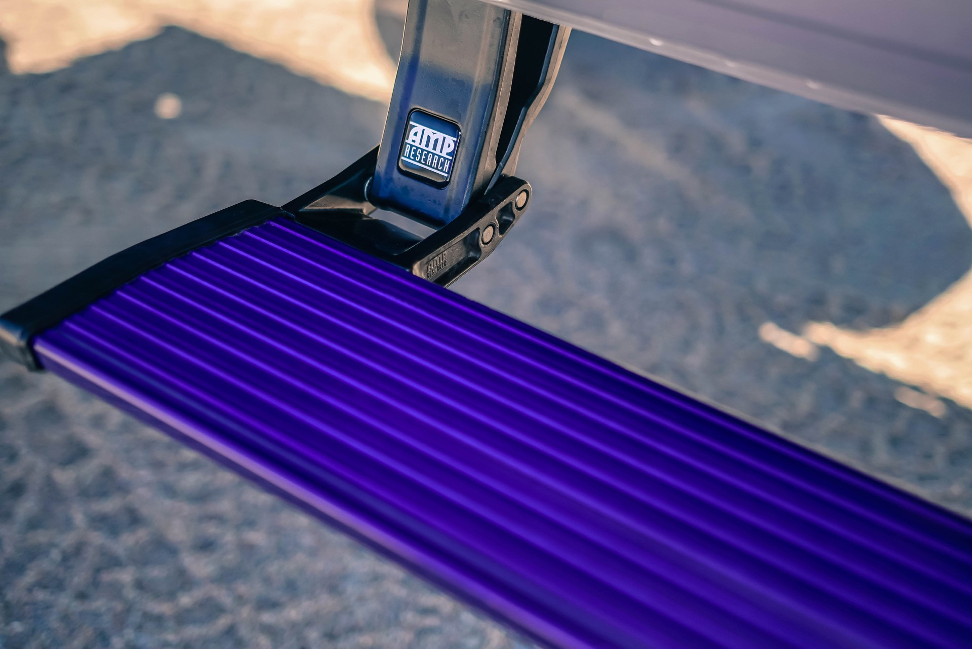 Painted AMP Research Running Boards on Dodge Ram - Photo by TIS Wheels