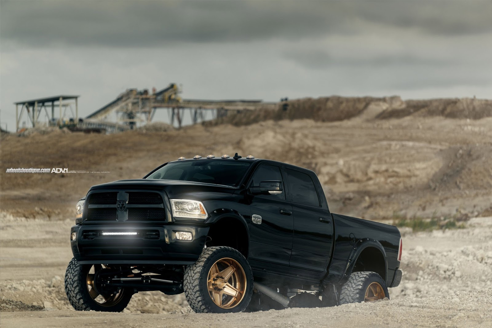 Black Ram on ADV.1 Truckspec HD Custom Wheels - Photo by ADV1