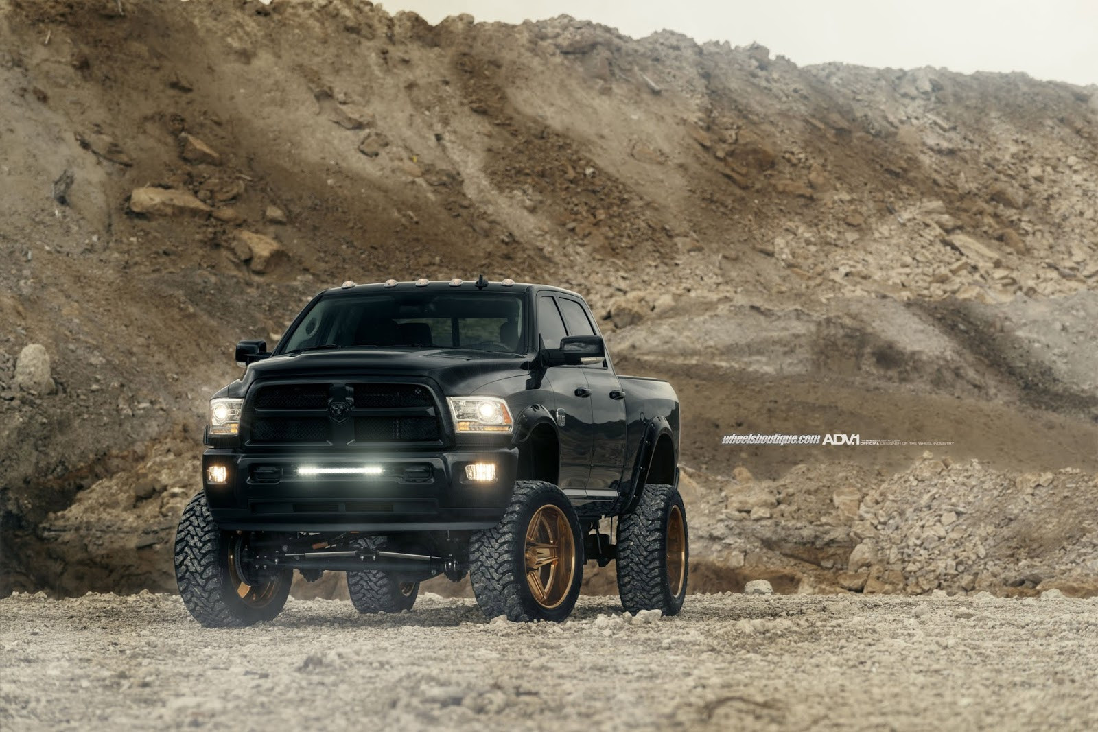 Ram With Black Grille a Pocket Style Fender Flares - Photo by ADV1
