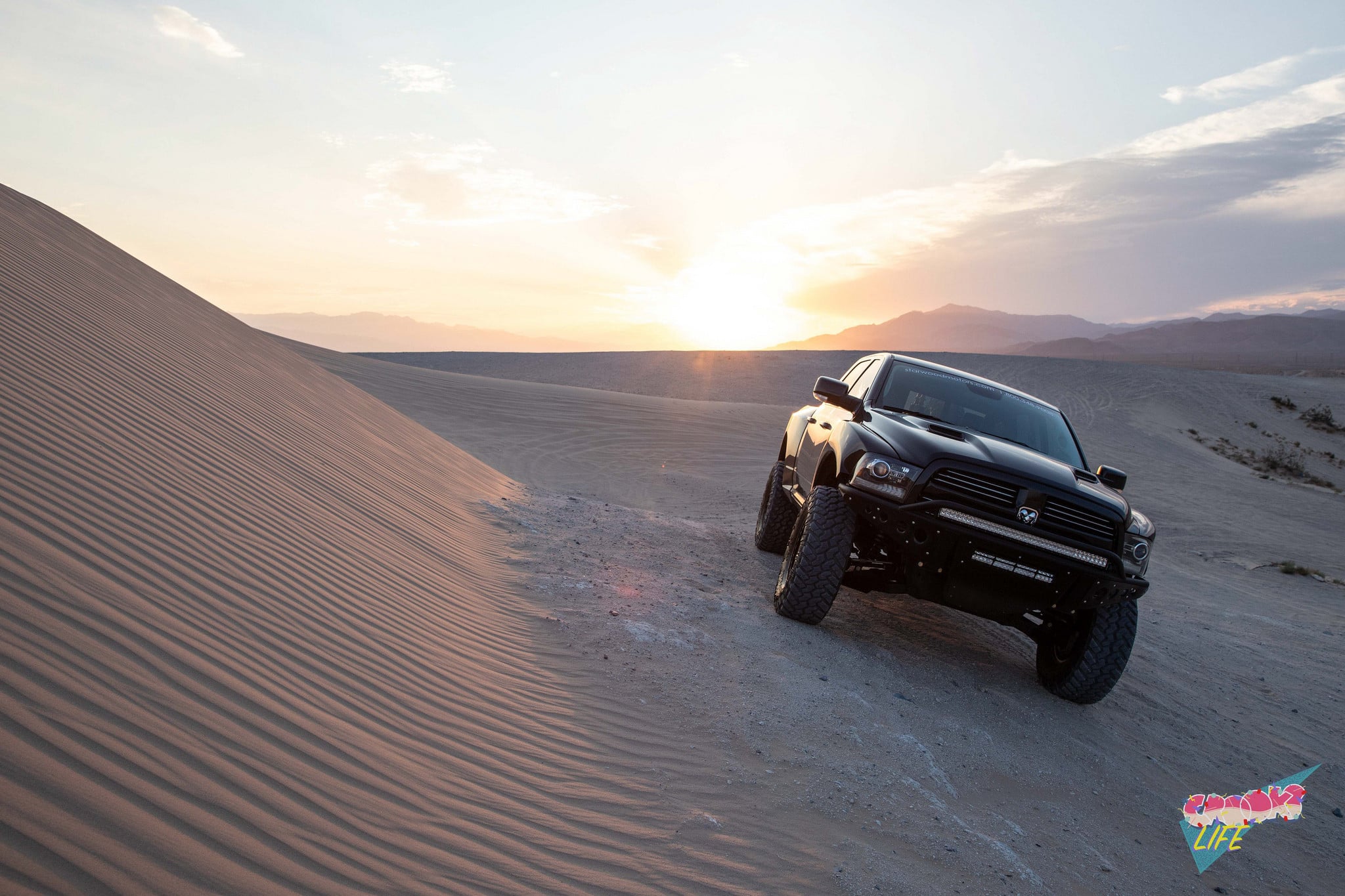 Custom Billet Grille on Black Dodge Ram - Photo by Jimmy Crook
