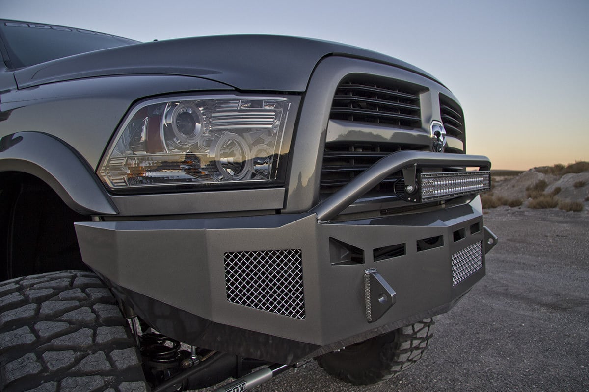 Dodge Ram Bumper With LED Lightbar - Photo by BDS Suspensions