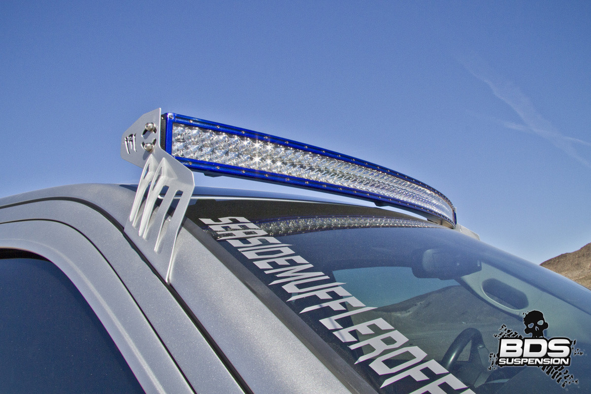 Dodge Ram With Curved LED Lightbar - Photo by BDS Suspensions