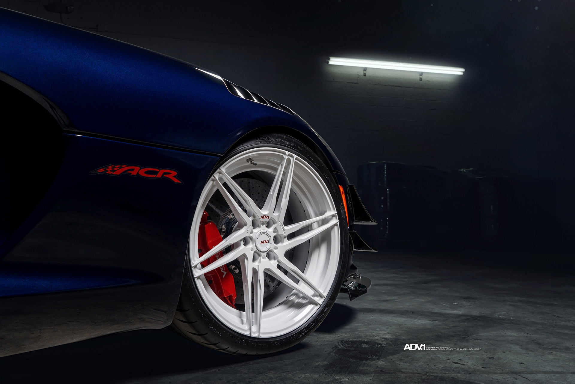 White ADV1 Custom Wheels - Photo by ADV.1