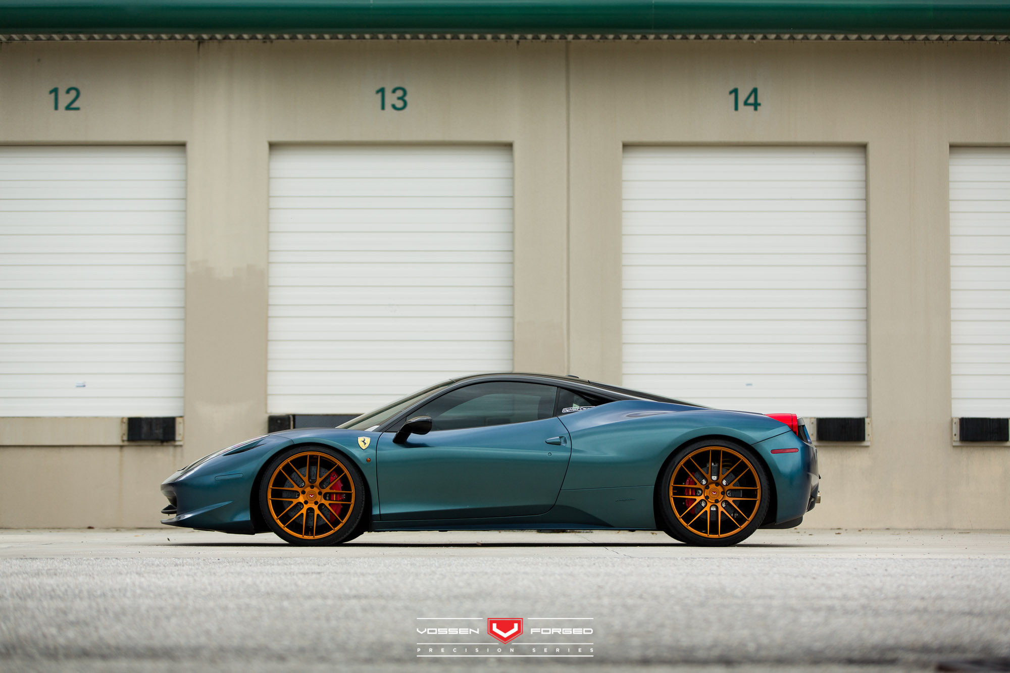 Forged VPS Vossen Wheels on Blue Ferrari 458 - Photo by Vossen