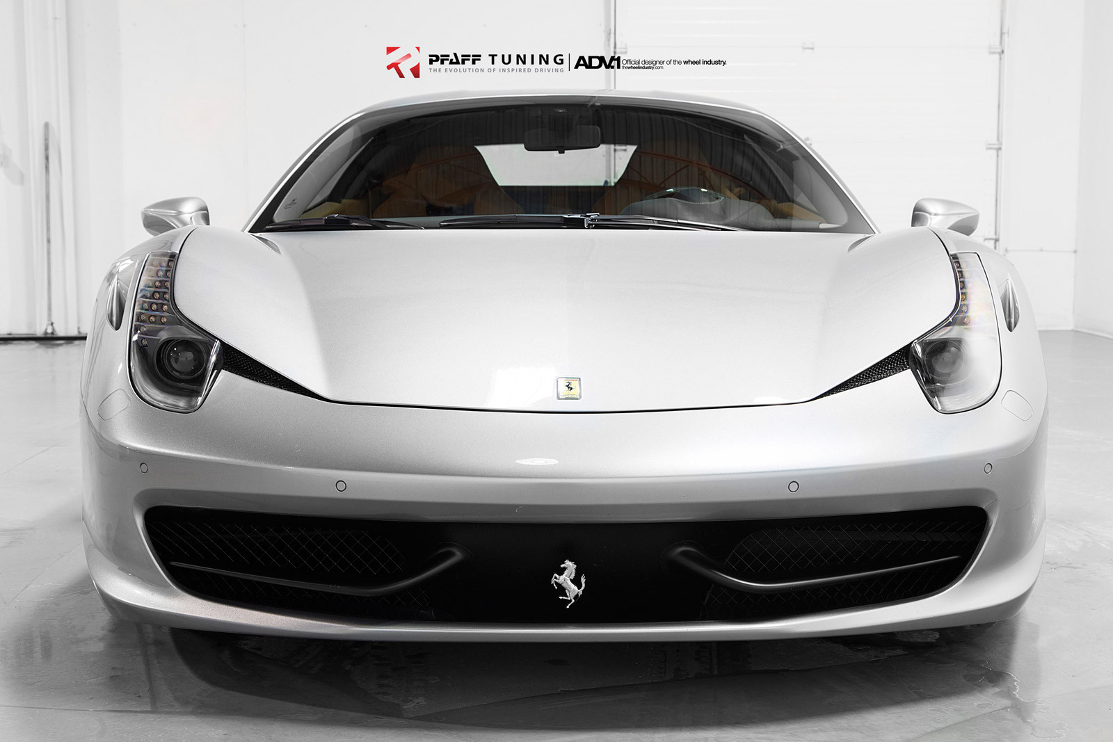 Custom Gray Ferrari 458 Front Bumper - Photo by ADV.1