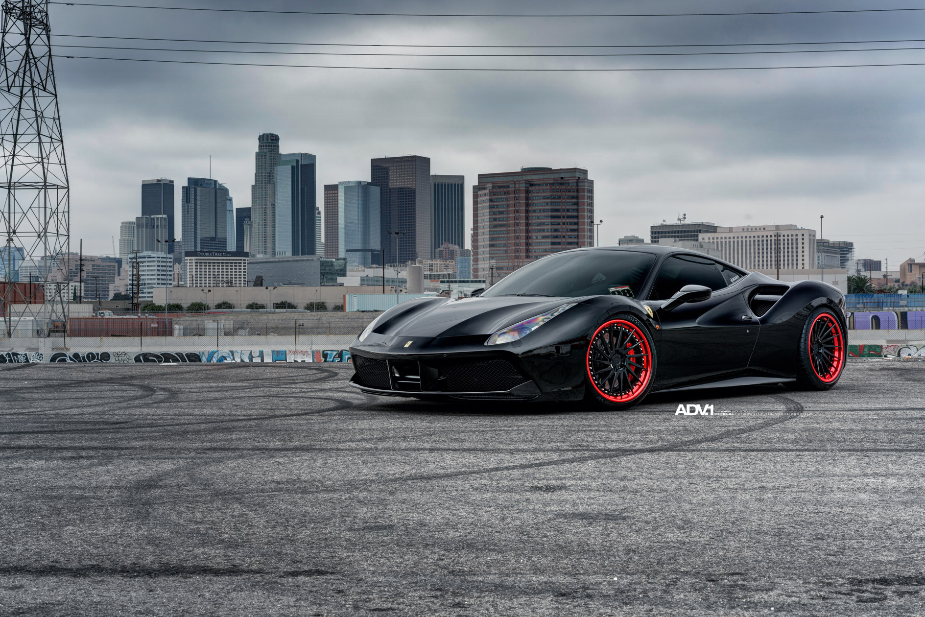 Black Beast 488 on ADV Multi-Piece Wheels with Red Lips - Photo by ADV.1