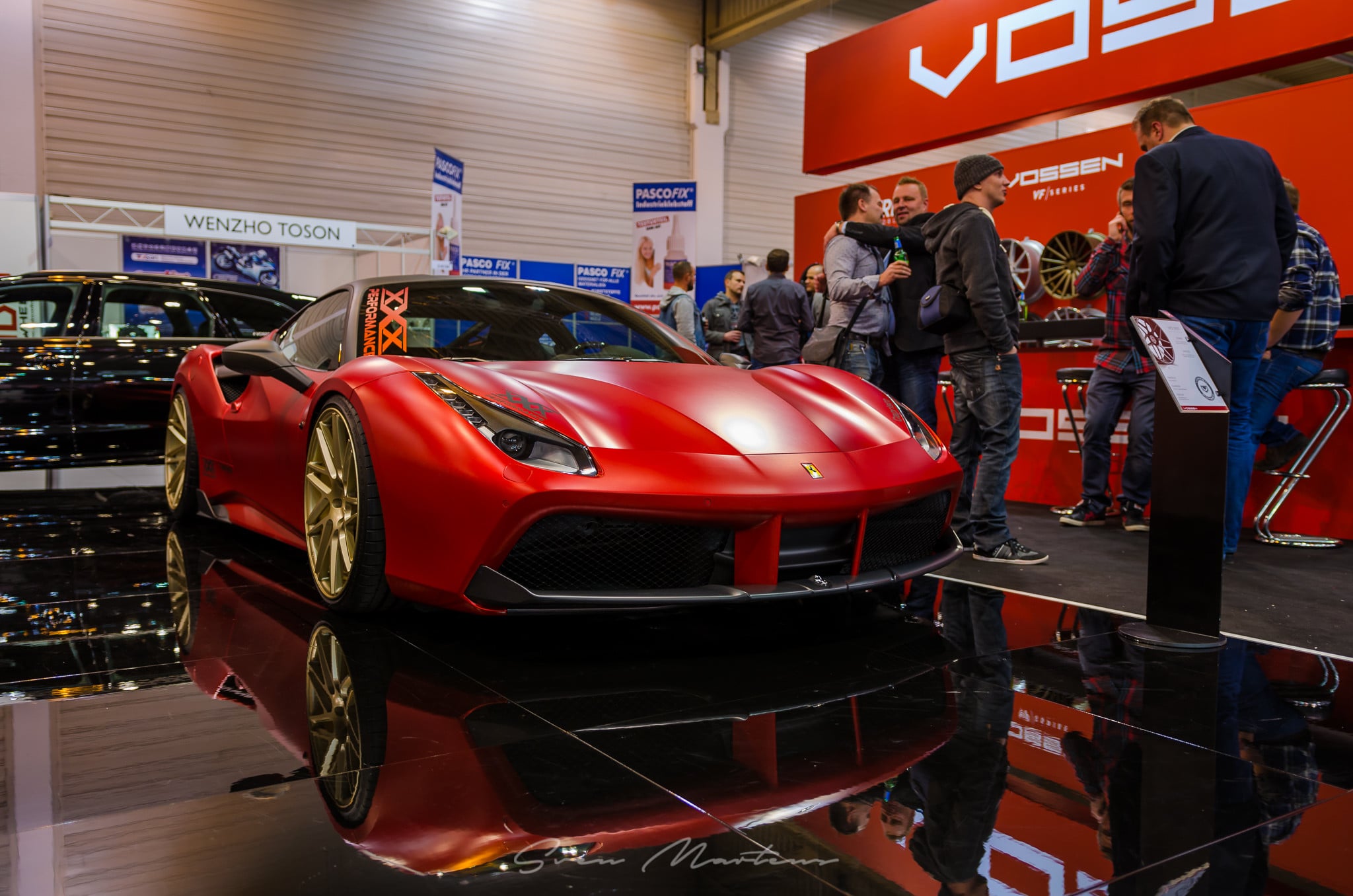 Gorgeous Red Ferrari 488 by Vossen Wheels - Photo by Vossen