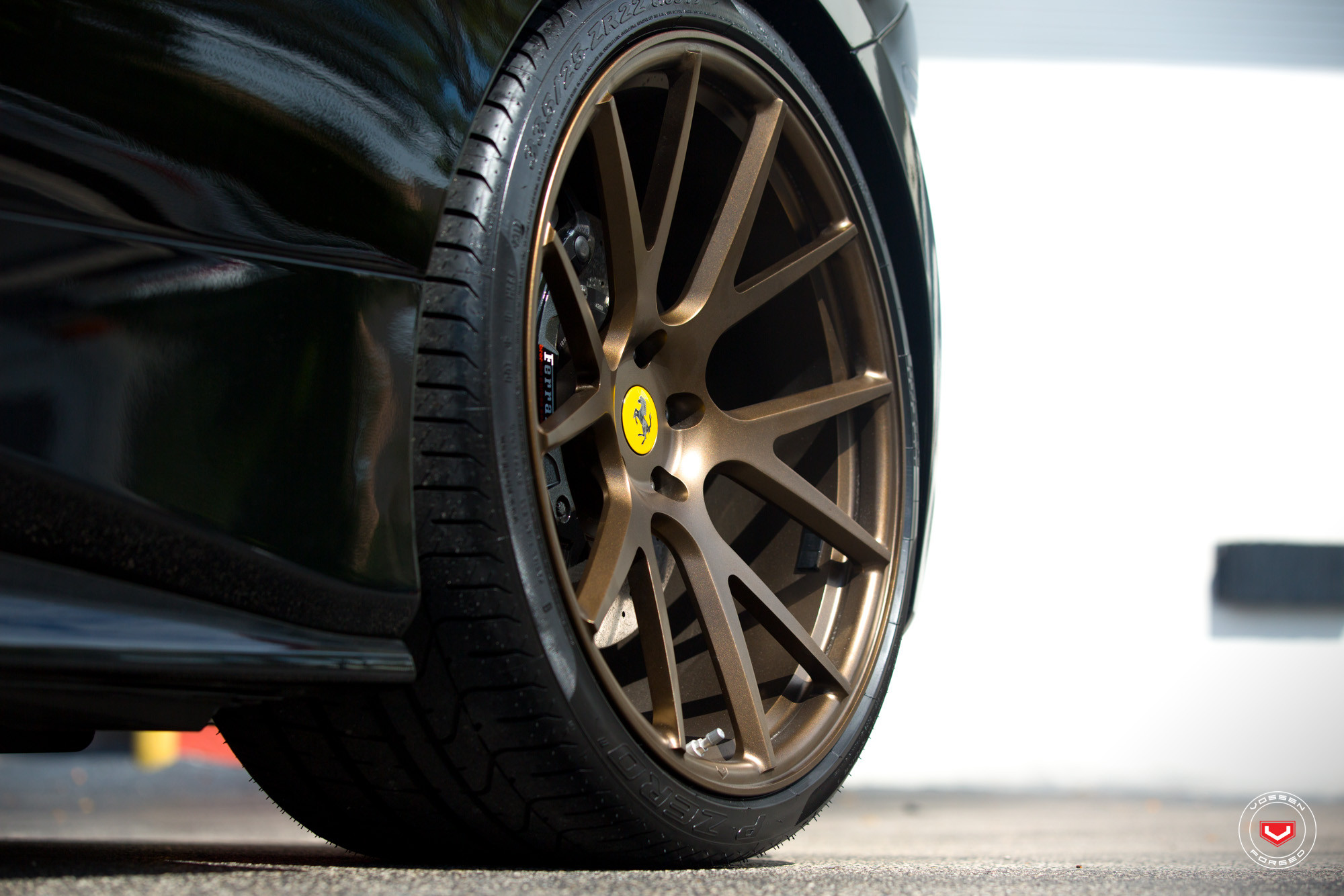 Black Ferrari 488 with Forged VPS Vossen Rims - Photo by Vossen