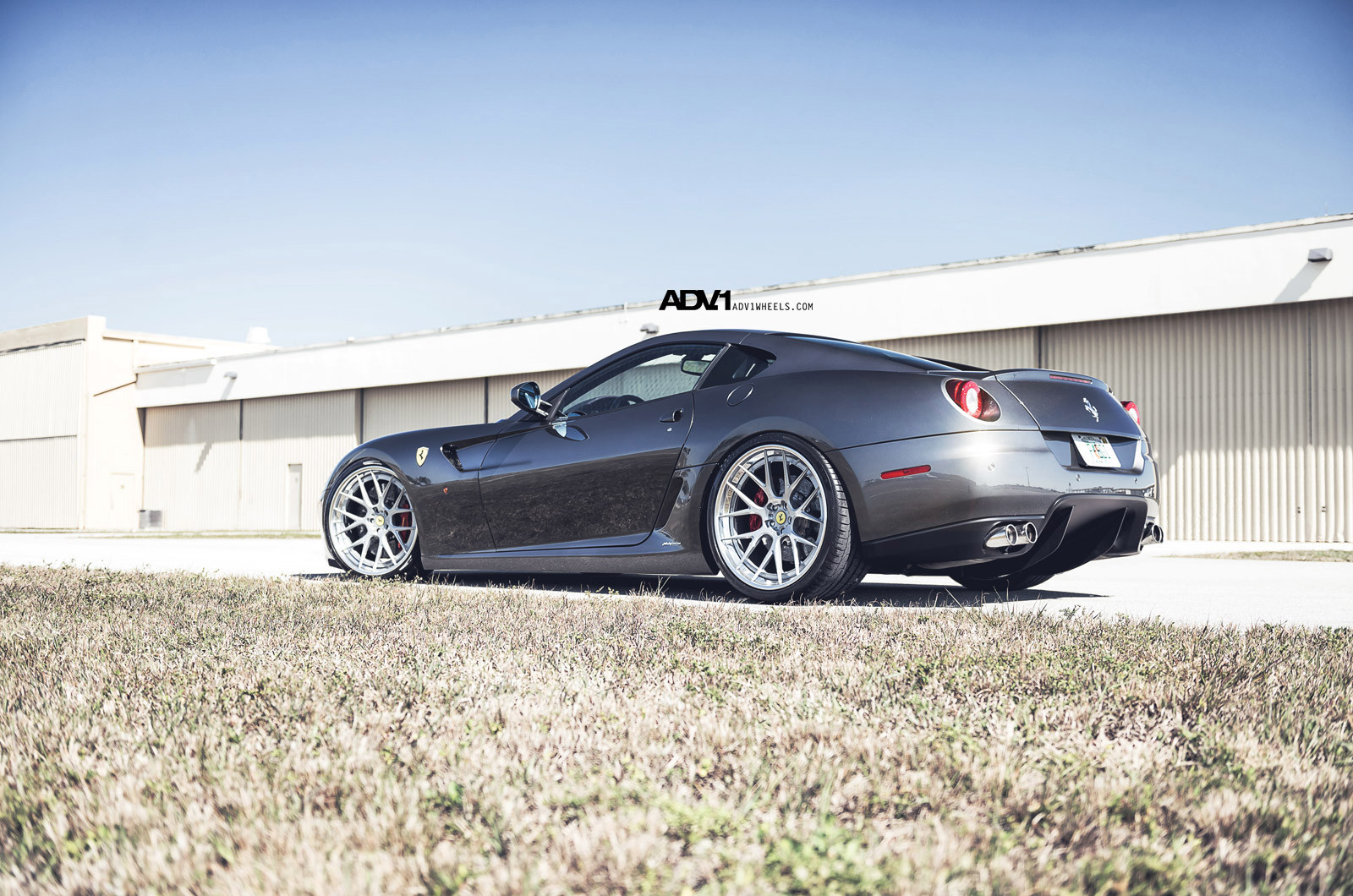 Custom Gray Ferrari 599 Side Skirts - Photo by ADV.1