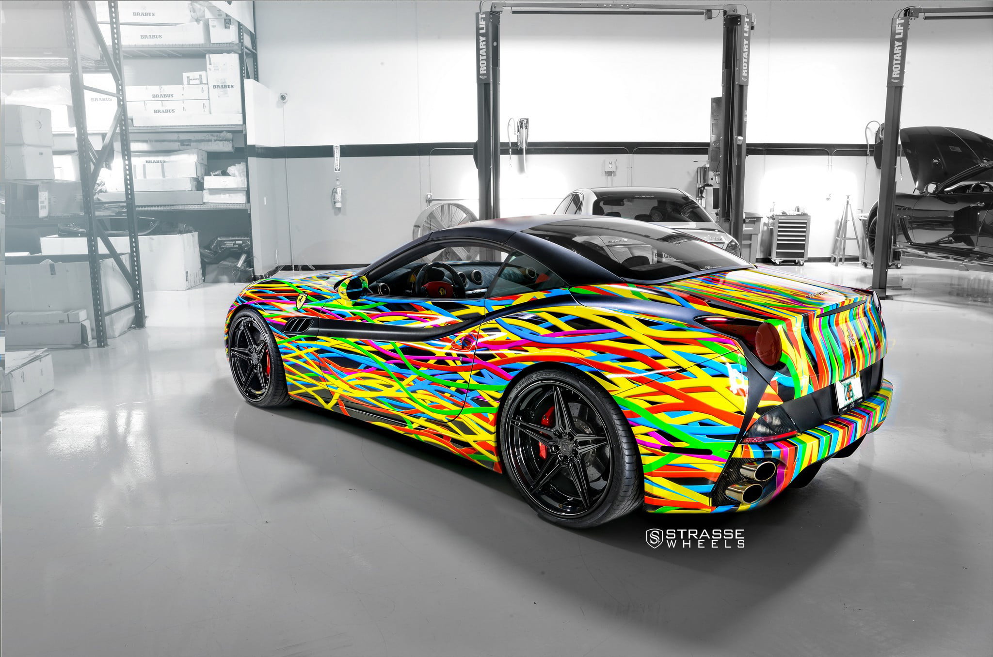 Custom Painted Ferrari California Rear Diffuser - Photo by Strasse Forged