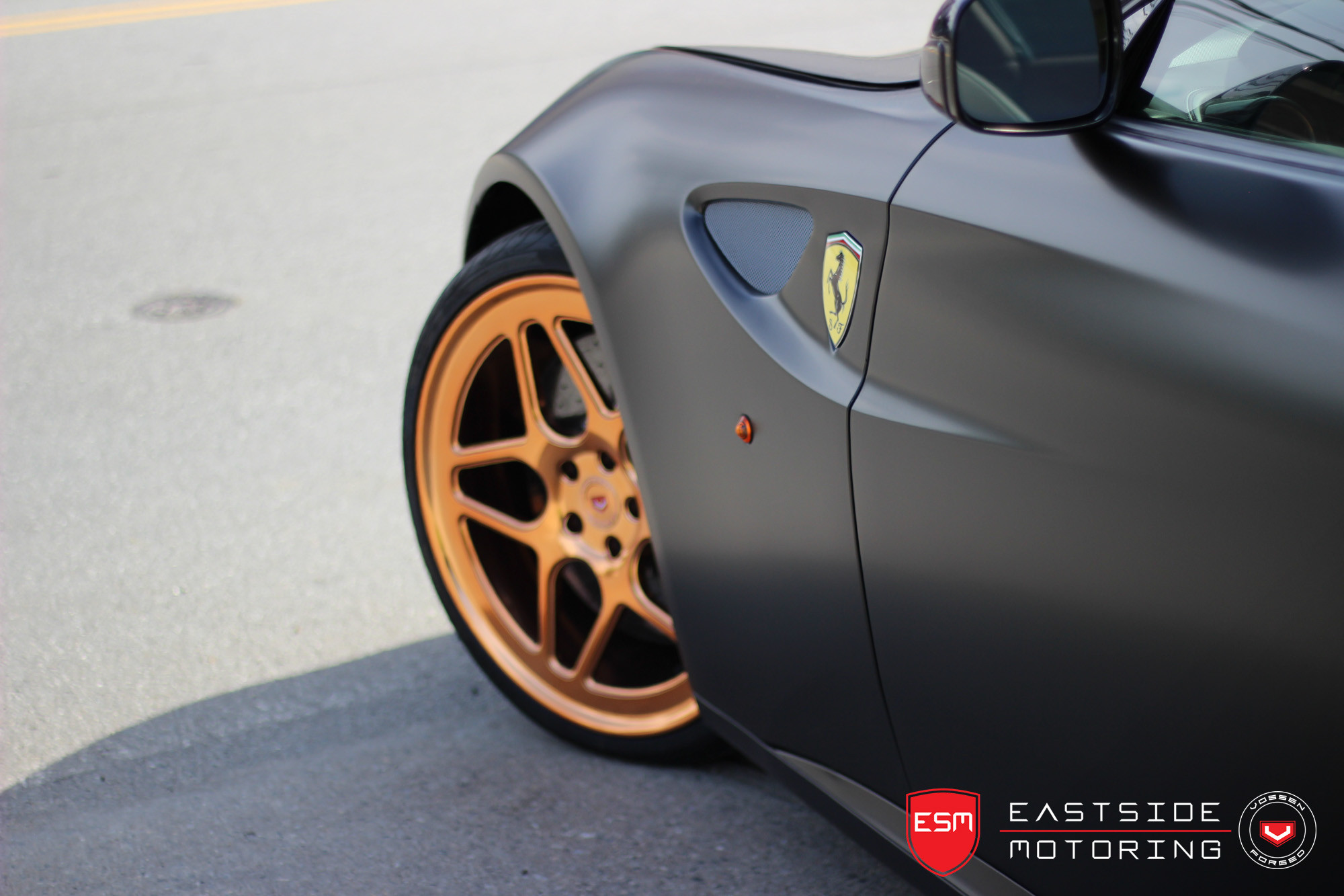 Gray Ferrari FF with Forged LC Vossen Rims - Photo by Vossen
