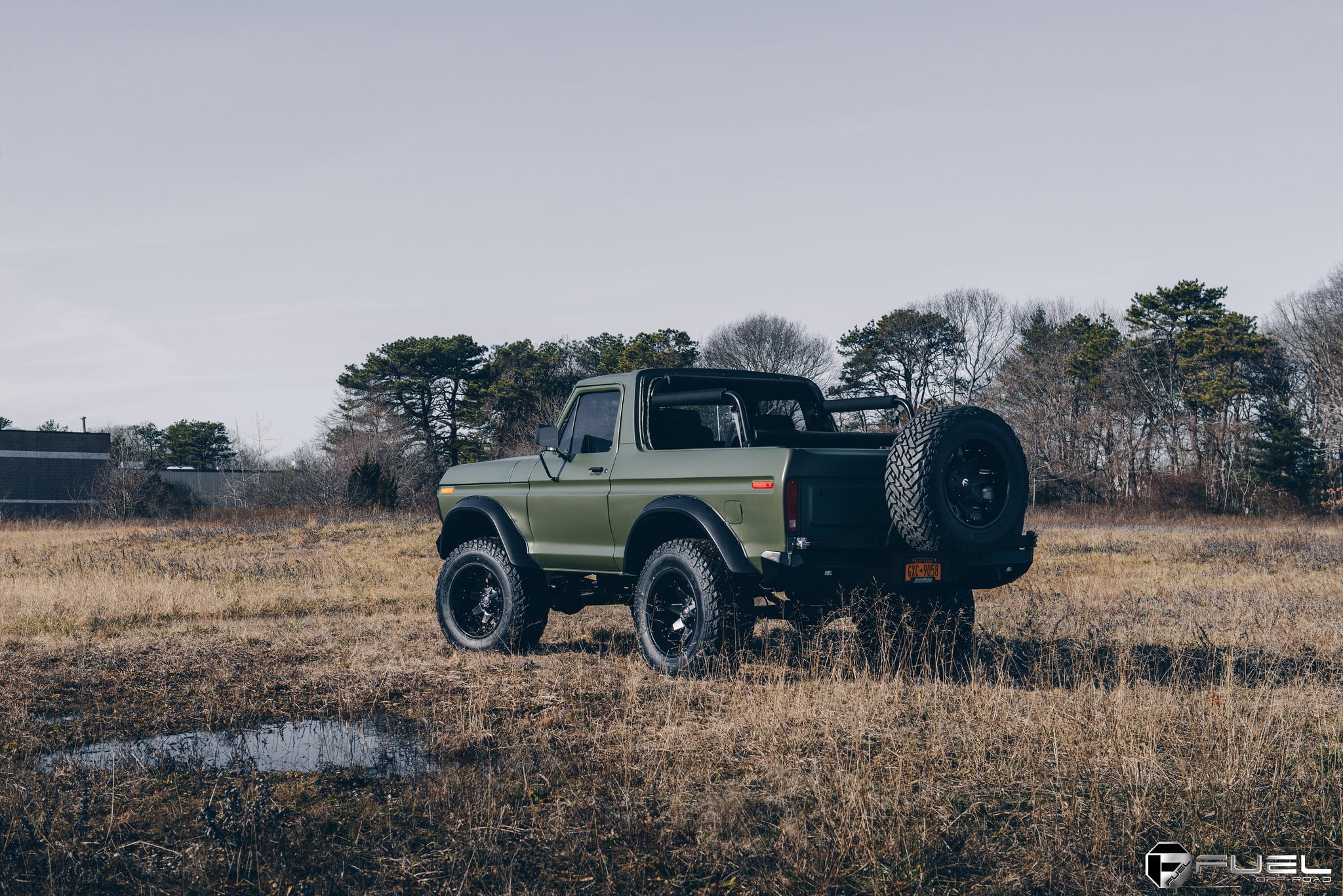 Spare Tire on Lifted Ford Bronco - Photo by Fuel Offroad